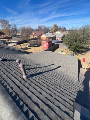 roof and vent replacement & chimney flashing replacement in Moore