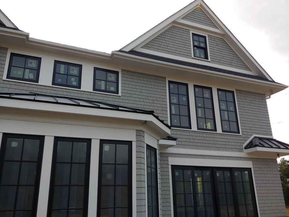 Swansea, MA Gutter Installation using 4x6 Fiberglass Gutter with PVC Bed Moulding by Gutter Pro Enterprises