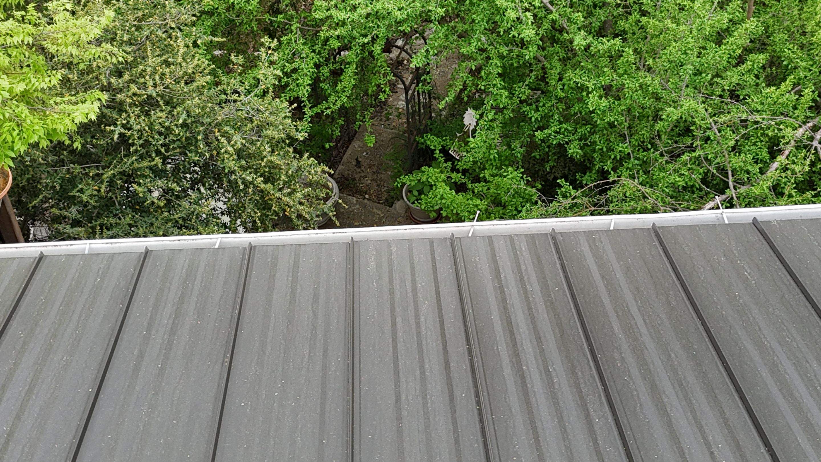 Dark Bronze - L&A Standing Seam with Striations by RoofsOnly.com
