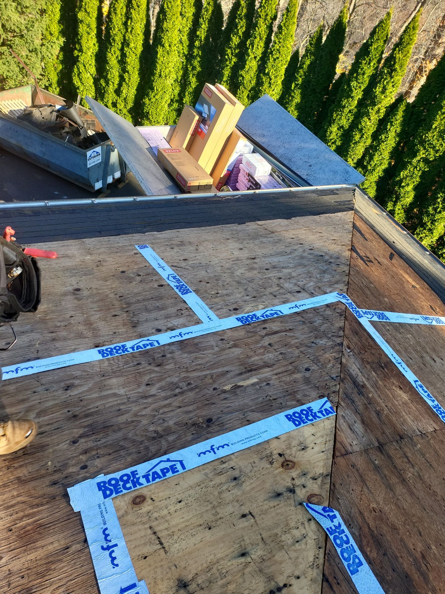 Residential Roofing Installation using Owens Corning TruDefinition Onyx Black by A Plus Exterior