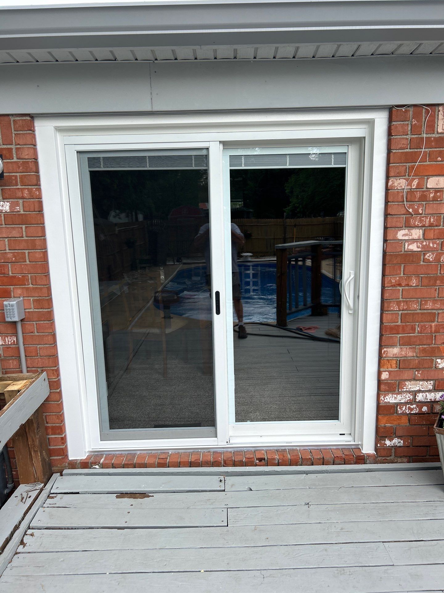 New Entry Door and Sliding Patio Door Installation in Fortville by Merrifield Exteriors, LLC