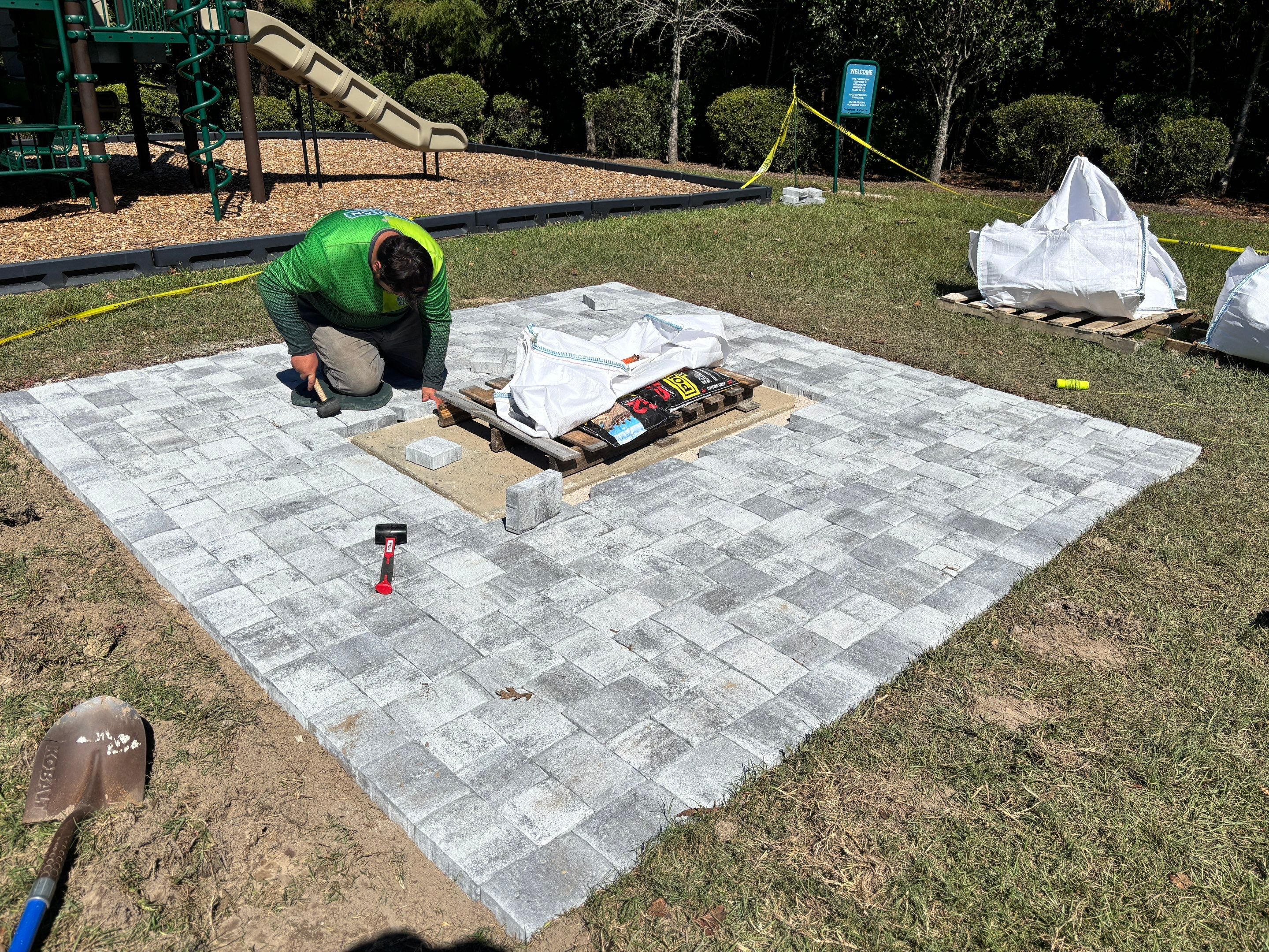 Paver Installation Project in Highland Park - Summerville, SC by Hudson Bros Lawn Care LLC