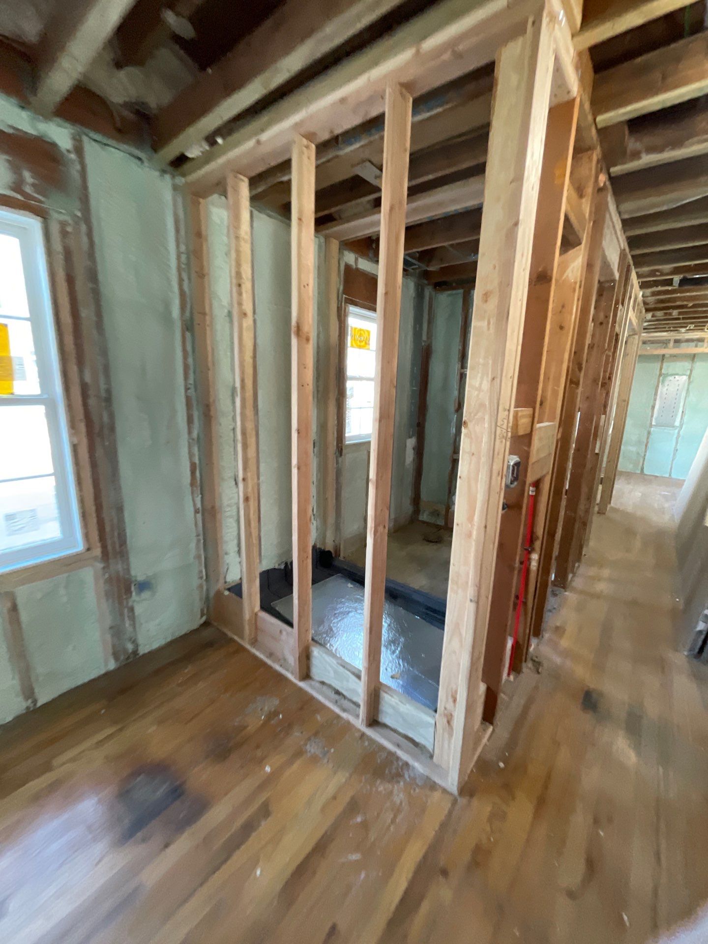 Basement Exterior Walls using Closed Cell Spray Foam by NYS Foam & Energy