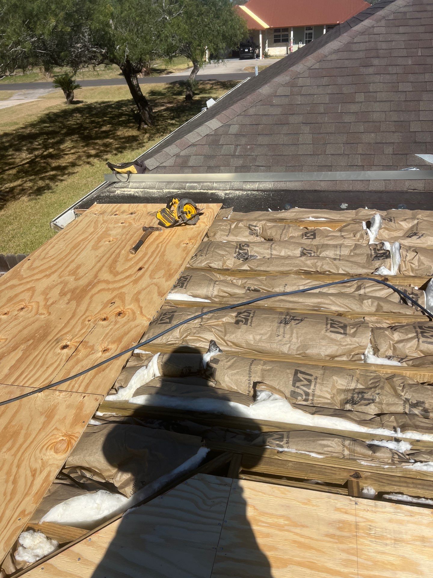 It Ain't Easy getting Shady  by Bayfront Roofing and Construction