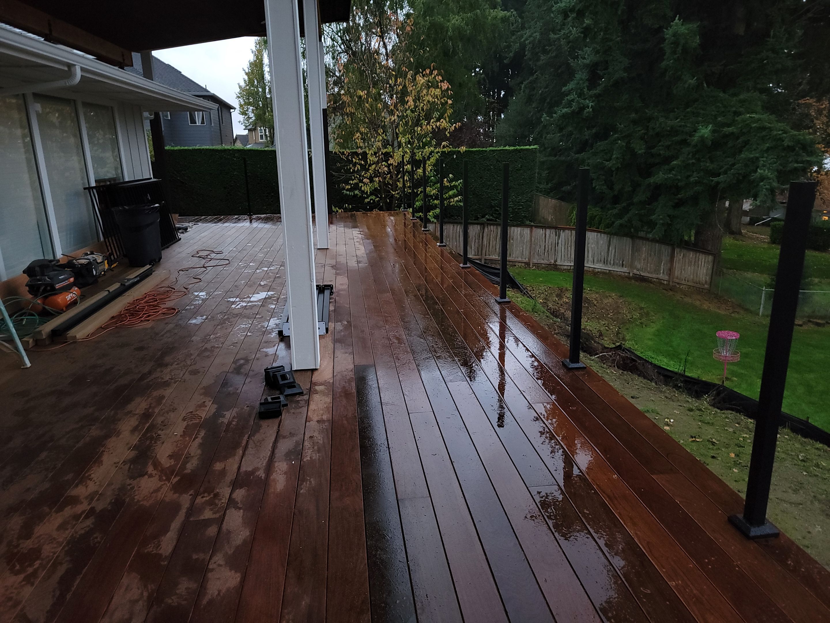 Full Modern Deck & Patio Cover Remodel w/ Ipe Hardwood Decking by Crm Services Llc