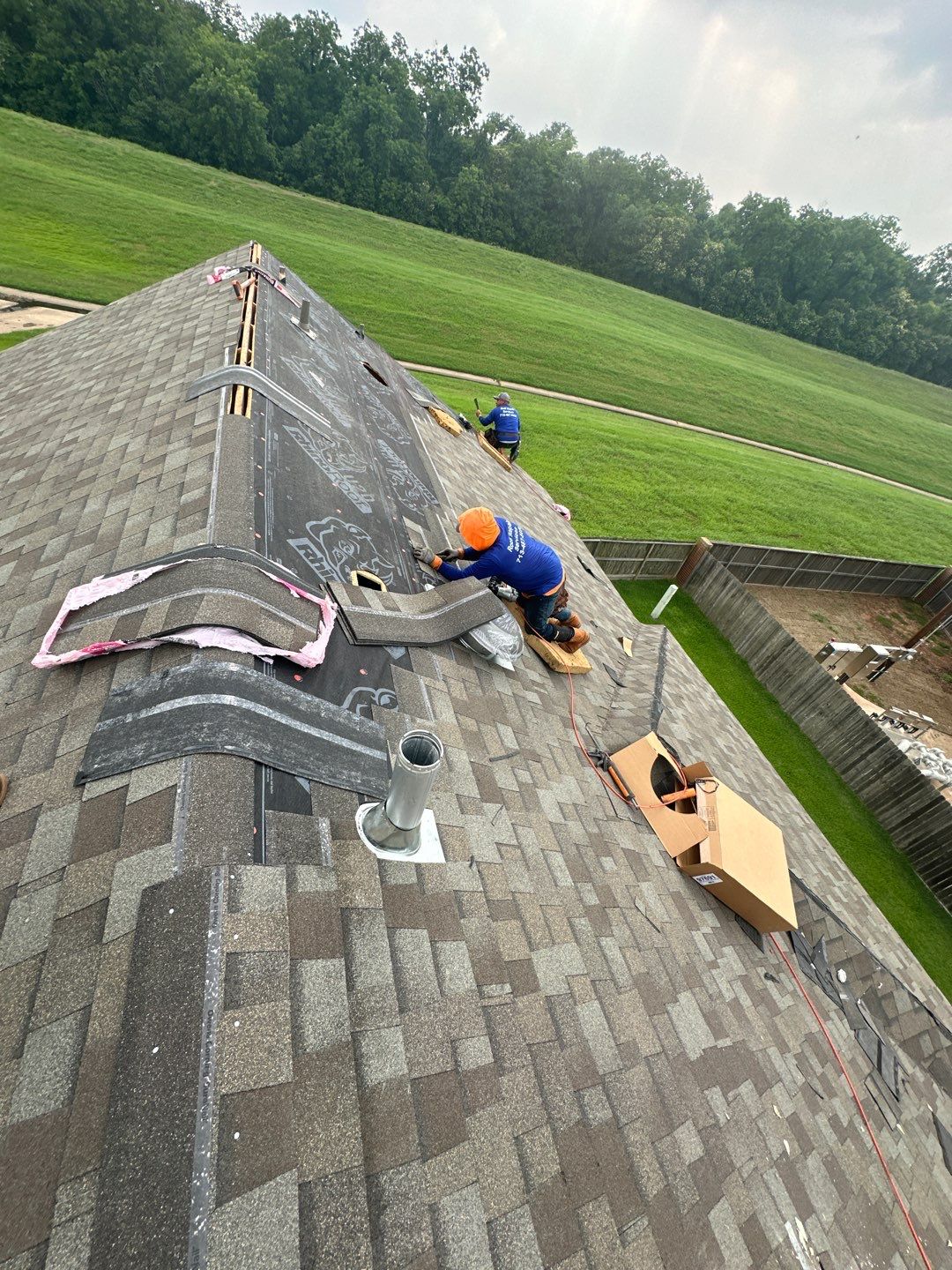 Residential Roofing Installation using Owen's Corning Duration (Lifetime) Shingles by Roof Repair Company
