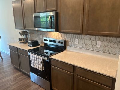 Calacatta Grey Picket Tile Backsplash Installation in Shelbyville