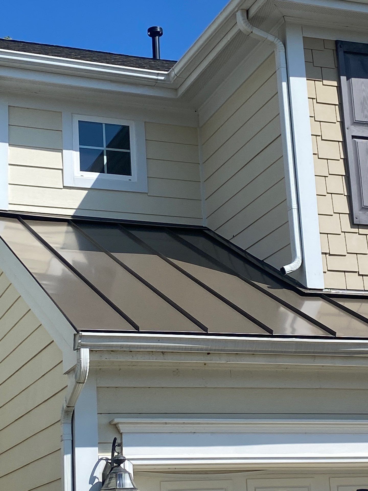 GAF Timberline HDZ Weathered Wood - New standing seam metal roof  by Pro Performance Roofing