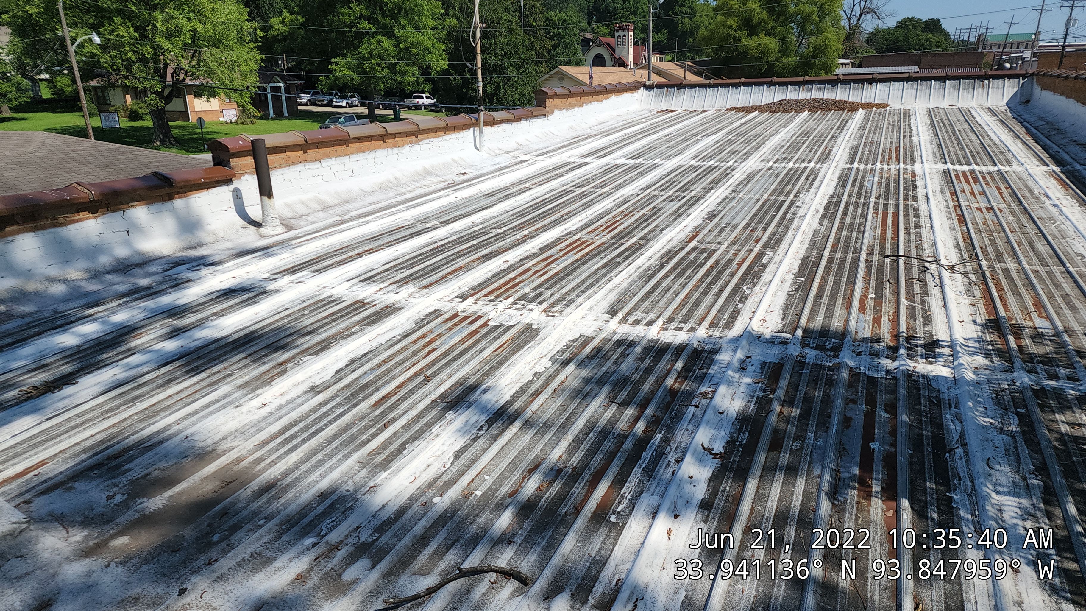 Commercial Roofing Installation using Aldocoat Coatings by Hostetler Roofing