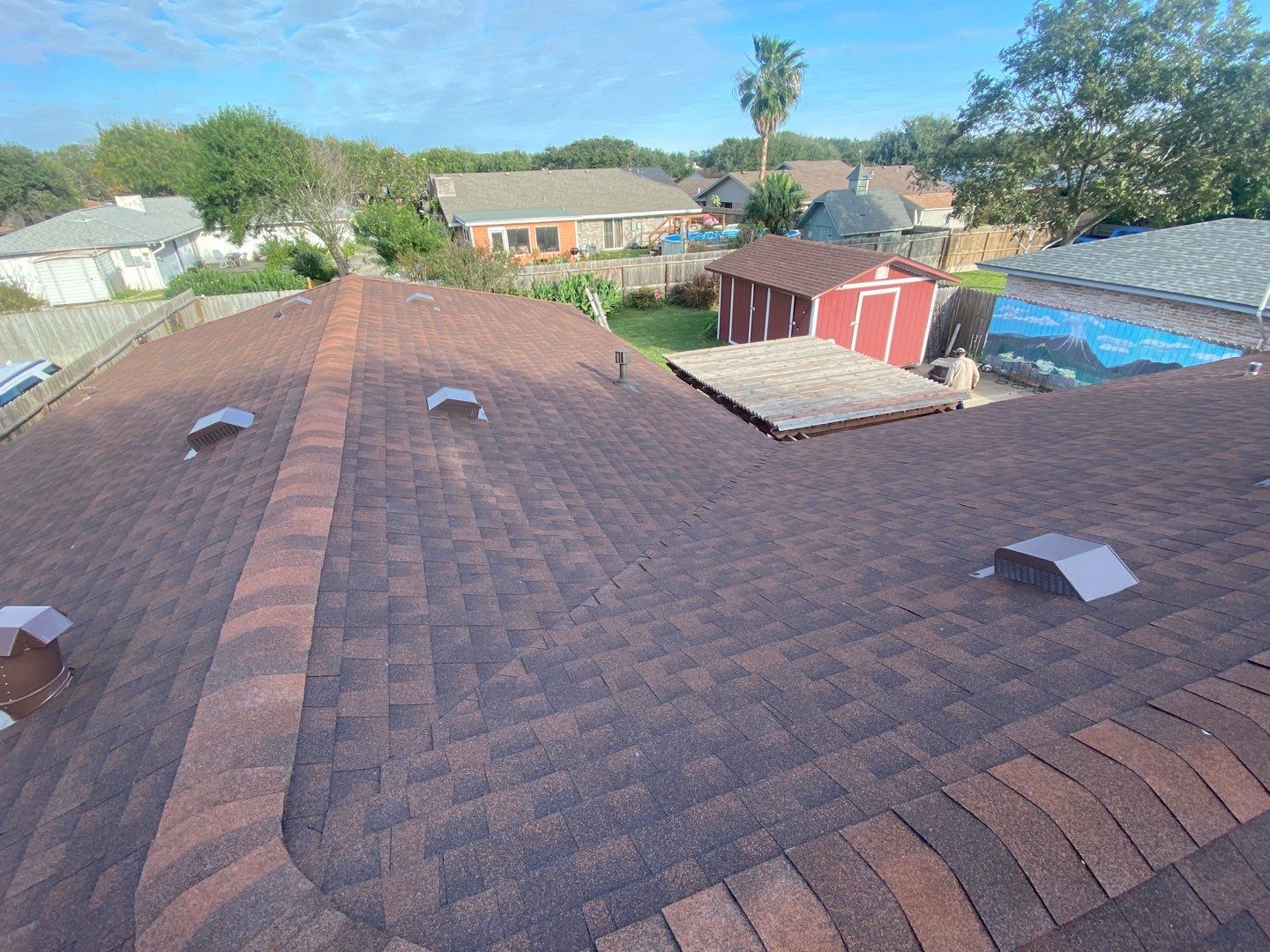 Residential Roofing Installation using GAF Natural Shadow by Lighthouse Roofing