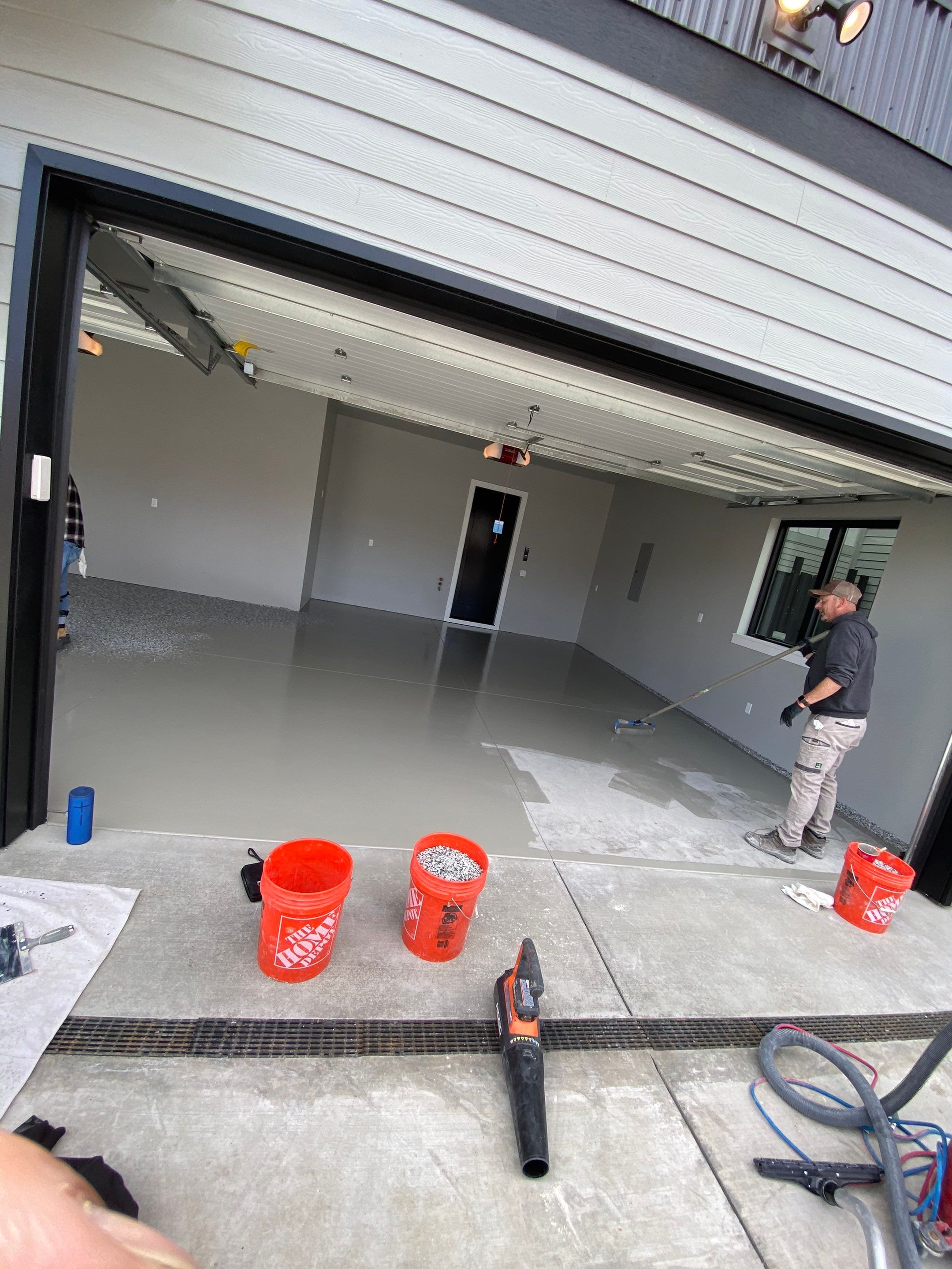Garage Transformation using Domino by Croc Coatings, LLC