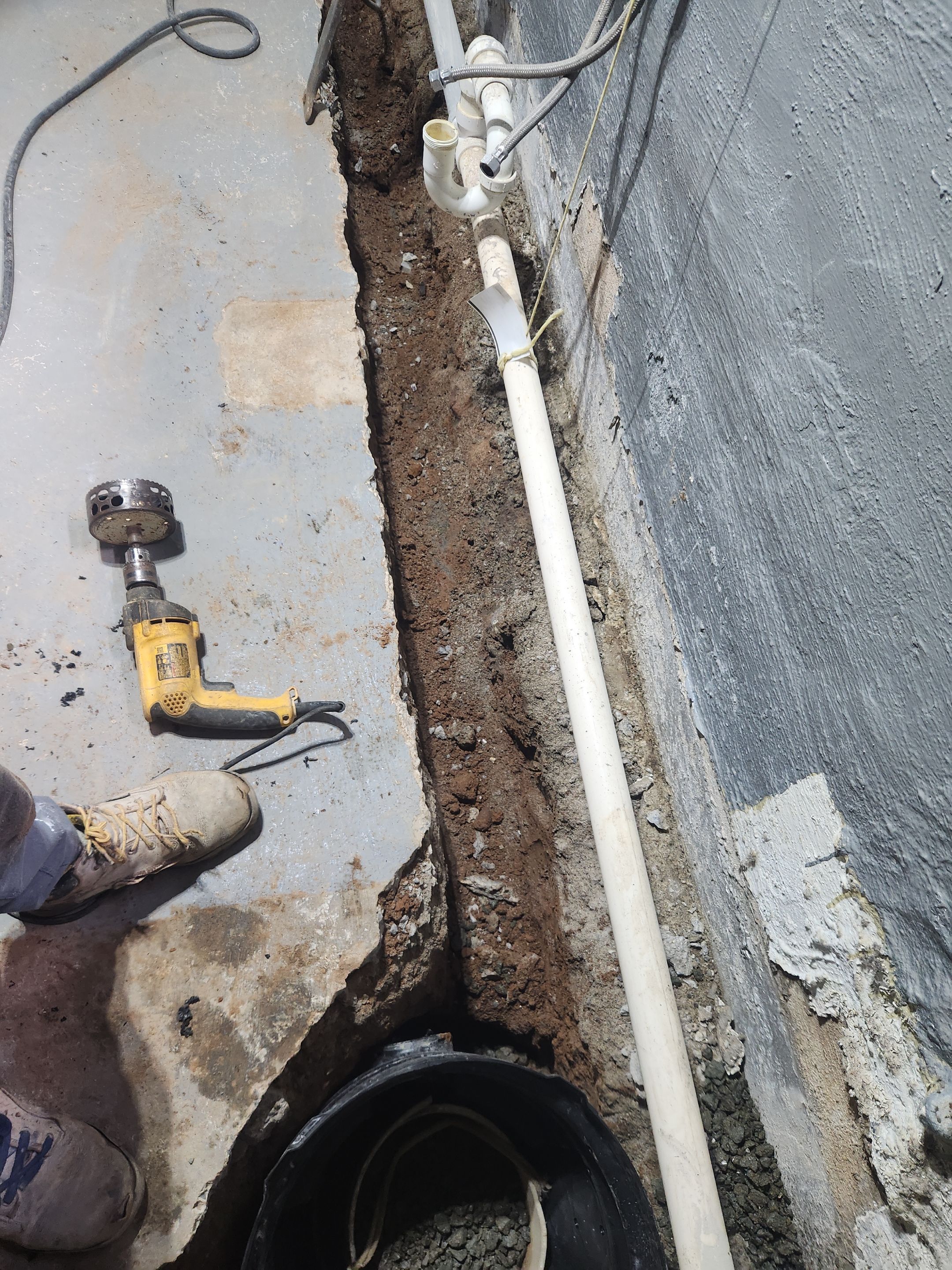 Interior French Drain River Edge NJ by Pure Service Pro, LLC 