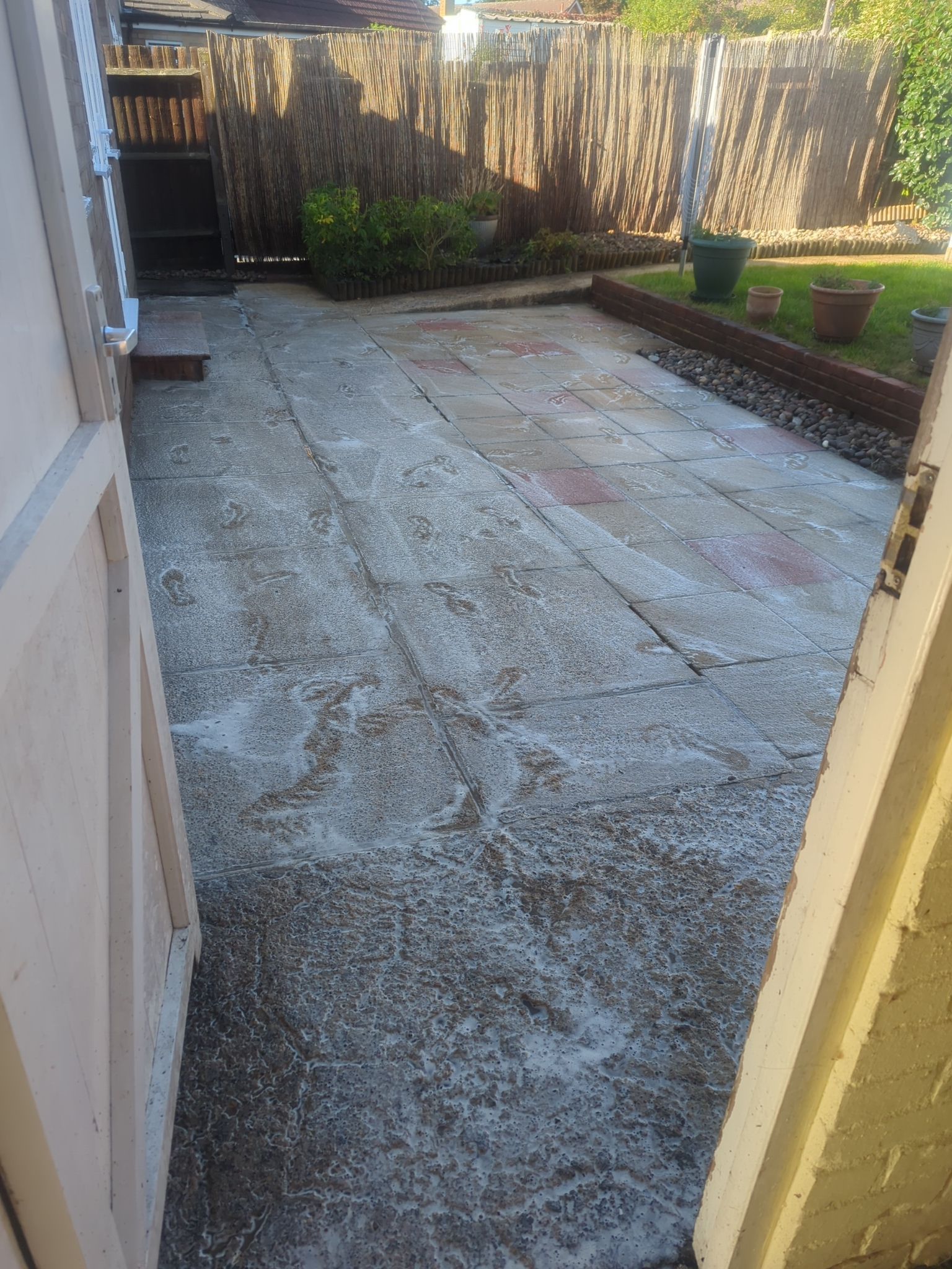 Driveway And Patio Clean using honda 21 ltr/min by Ges Exterior Cleaning ltd