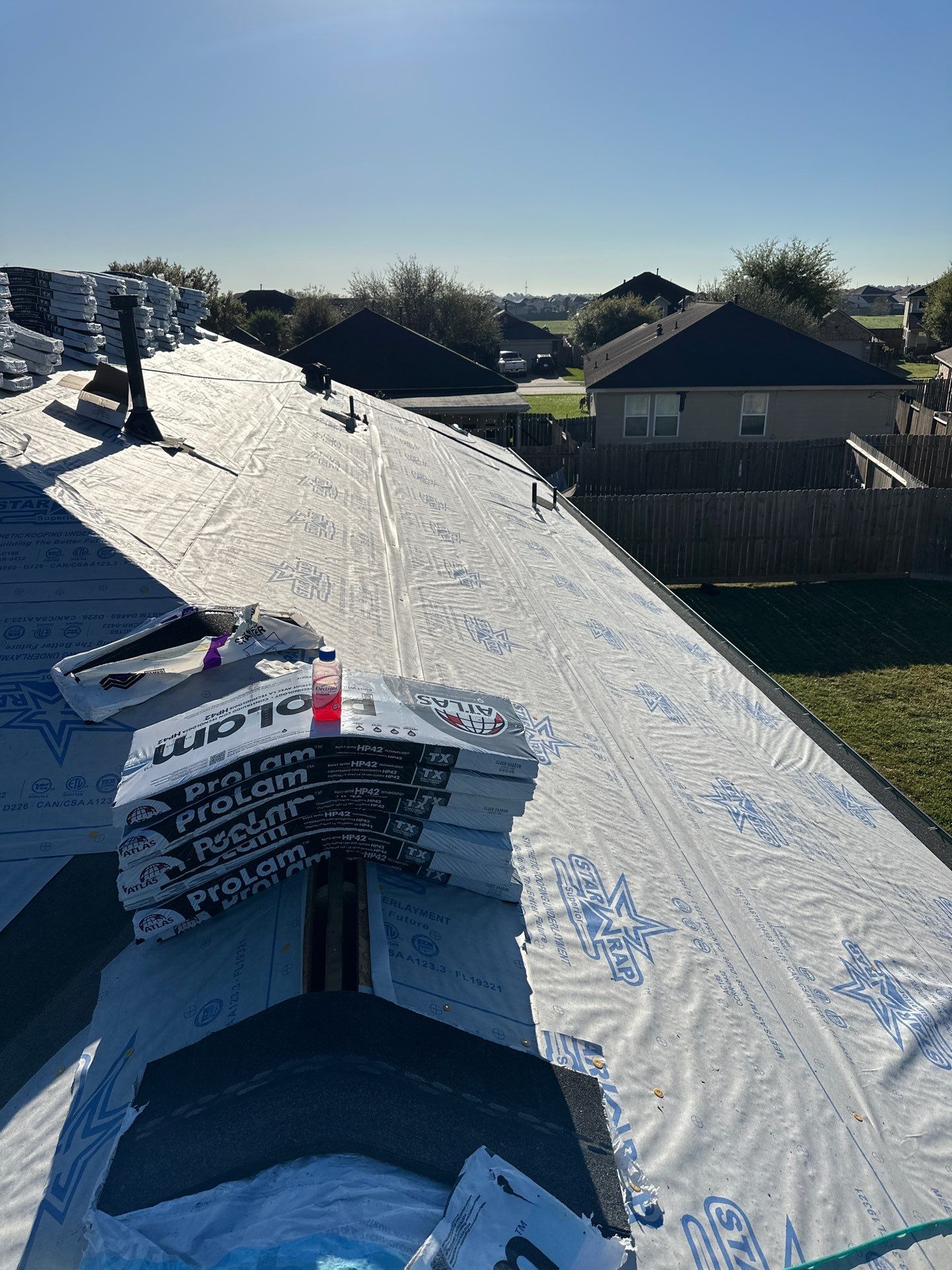 Project in Houston by Motion Roofing