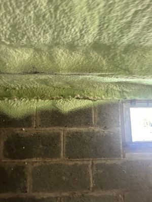 Basement Ceiling using Closed Cell Spray Foam