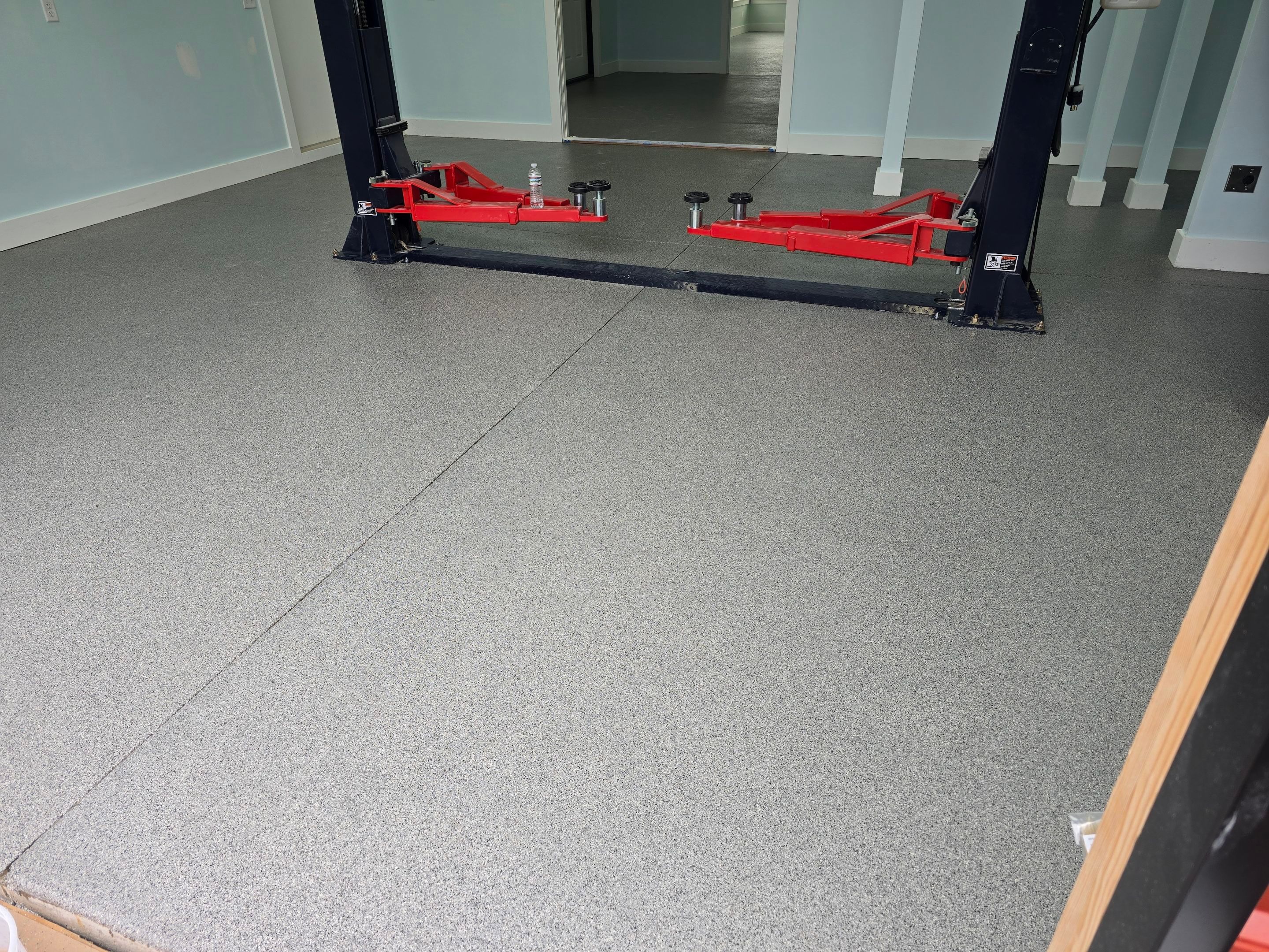 Gym & Garage Using Sea Glass & Keystone by Elite Floor Solutions
