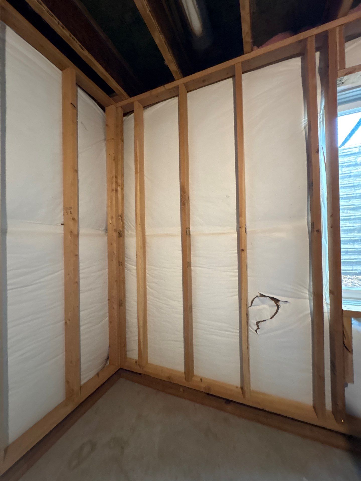 Basement Egress Window and Interior Wall Framing in Wellington by CompanyCam Sales Demo