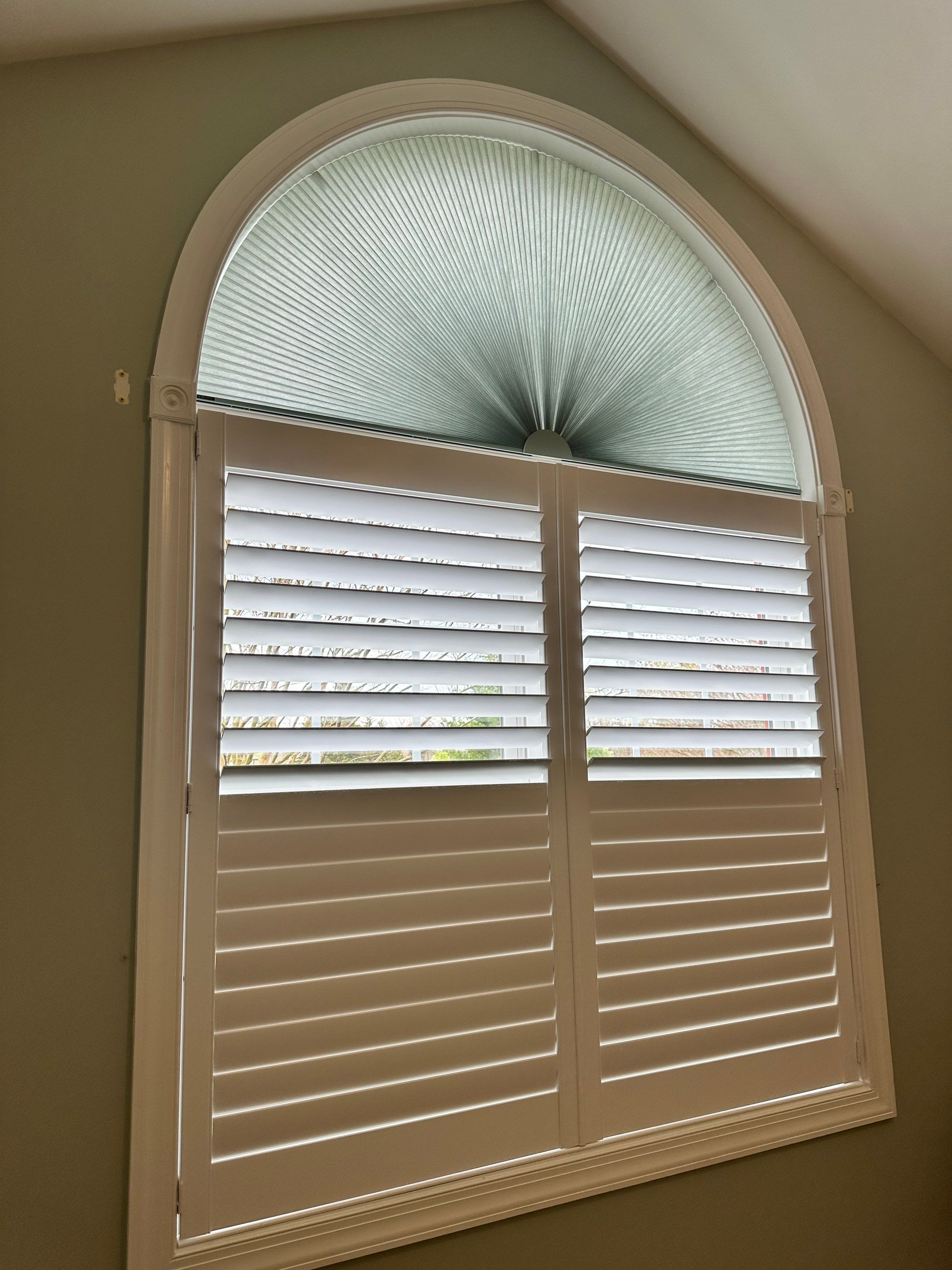Shutter, Faux Wood Blind, and Honeycomb Installation - Leonardtown by Southern Maryland Custom Blinds