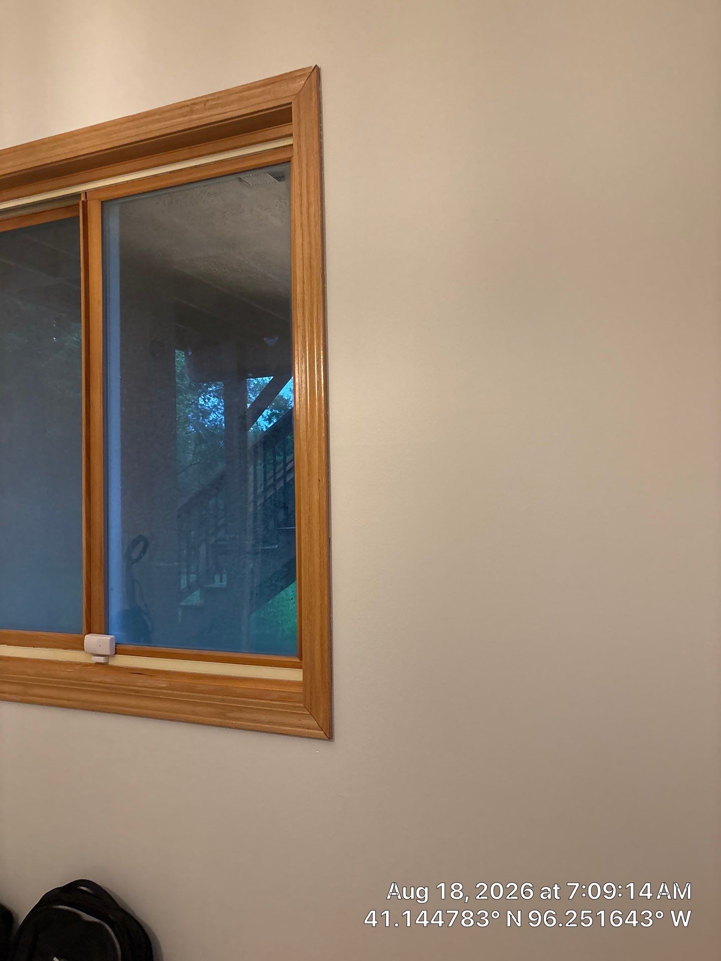 Residential Window Installation Featuring Natural Wood Frames in Gretna by CompanyCam Sales Demo