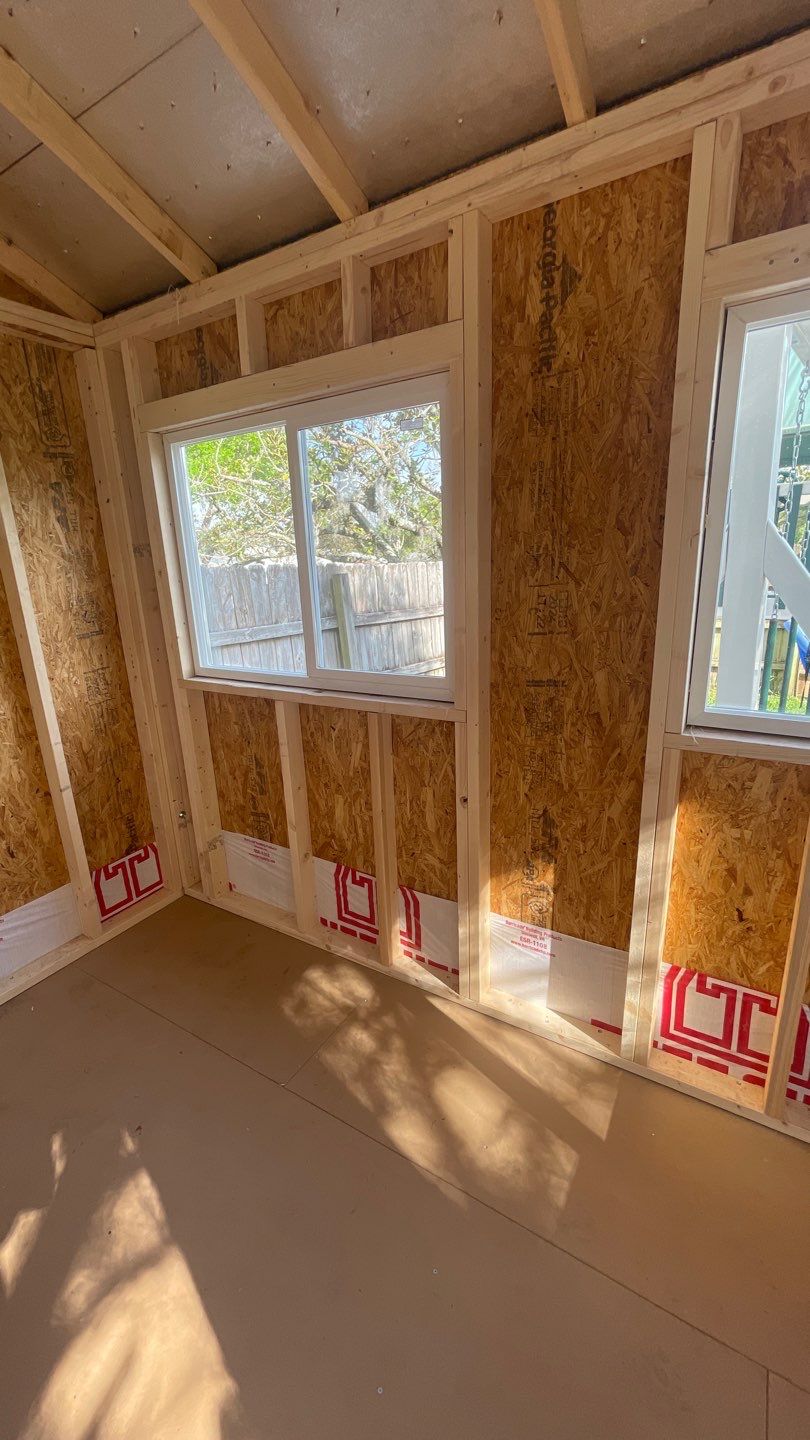 Outdoor Office Shed Interior Remodel in Longwood: From Drywall to Paint by HandyMangum