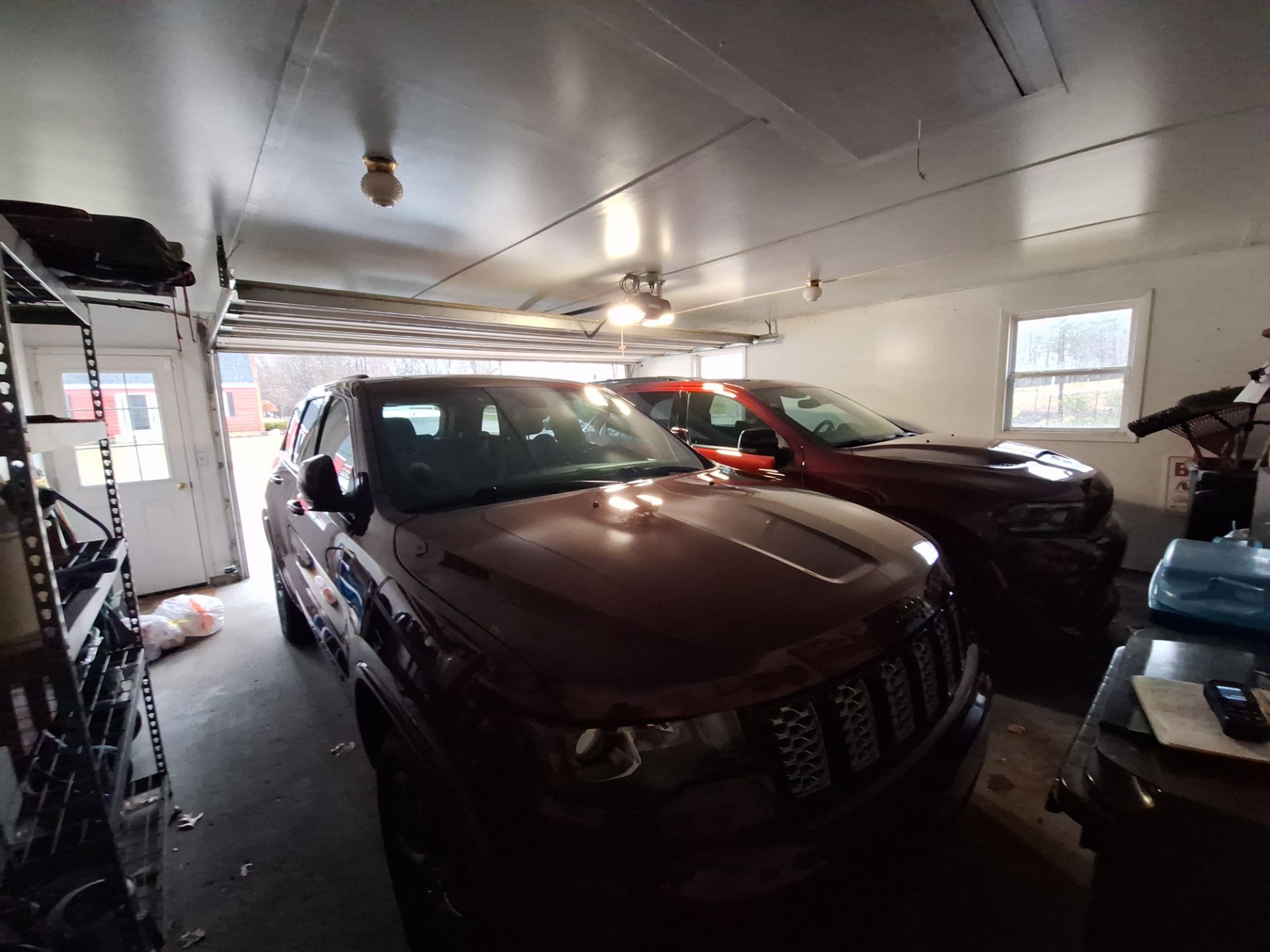 Muskegon Garage Interior Painting and Epoxy Flake Floor Installation by Gordon Painting