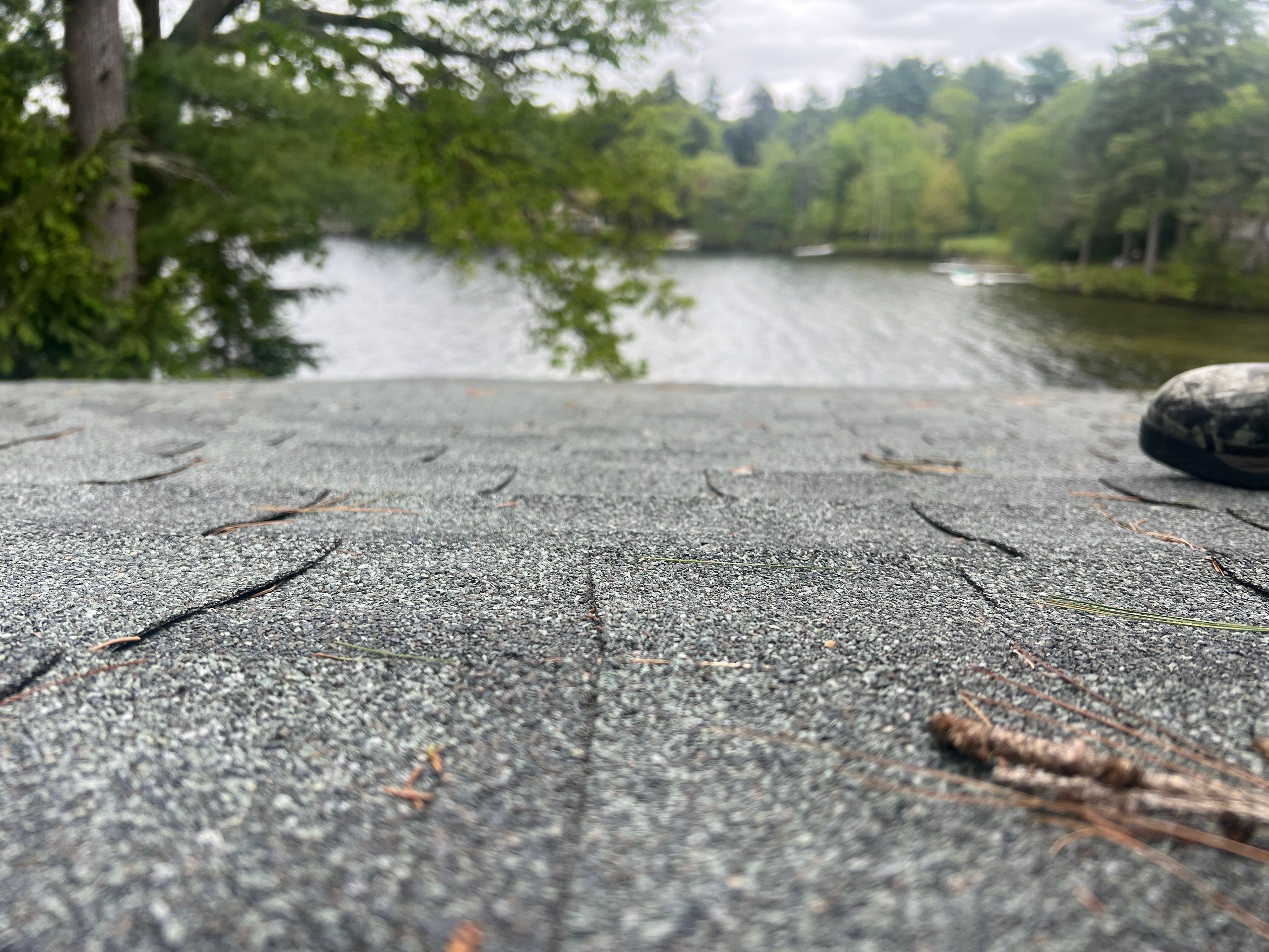 OC Roof Install On The Lake In Deerfield, New Hampshire by Tall pine roofing