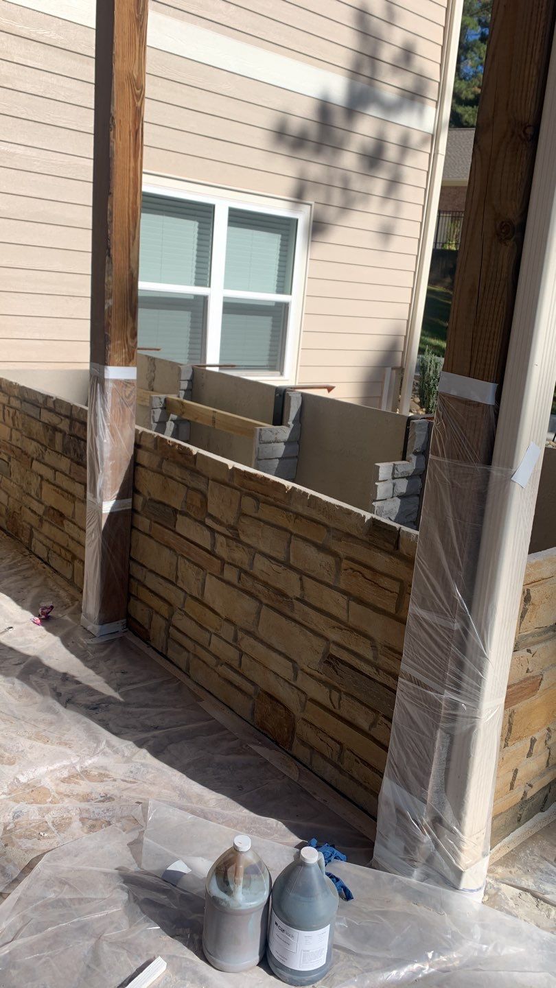 Outdoor Kitchen using Clifrock Panels by Xtreme Concrete Services