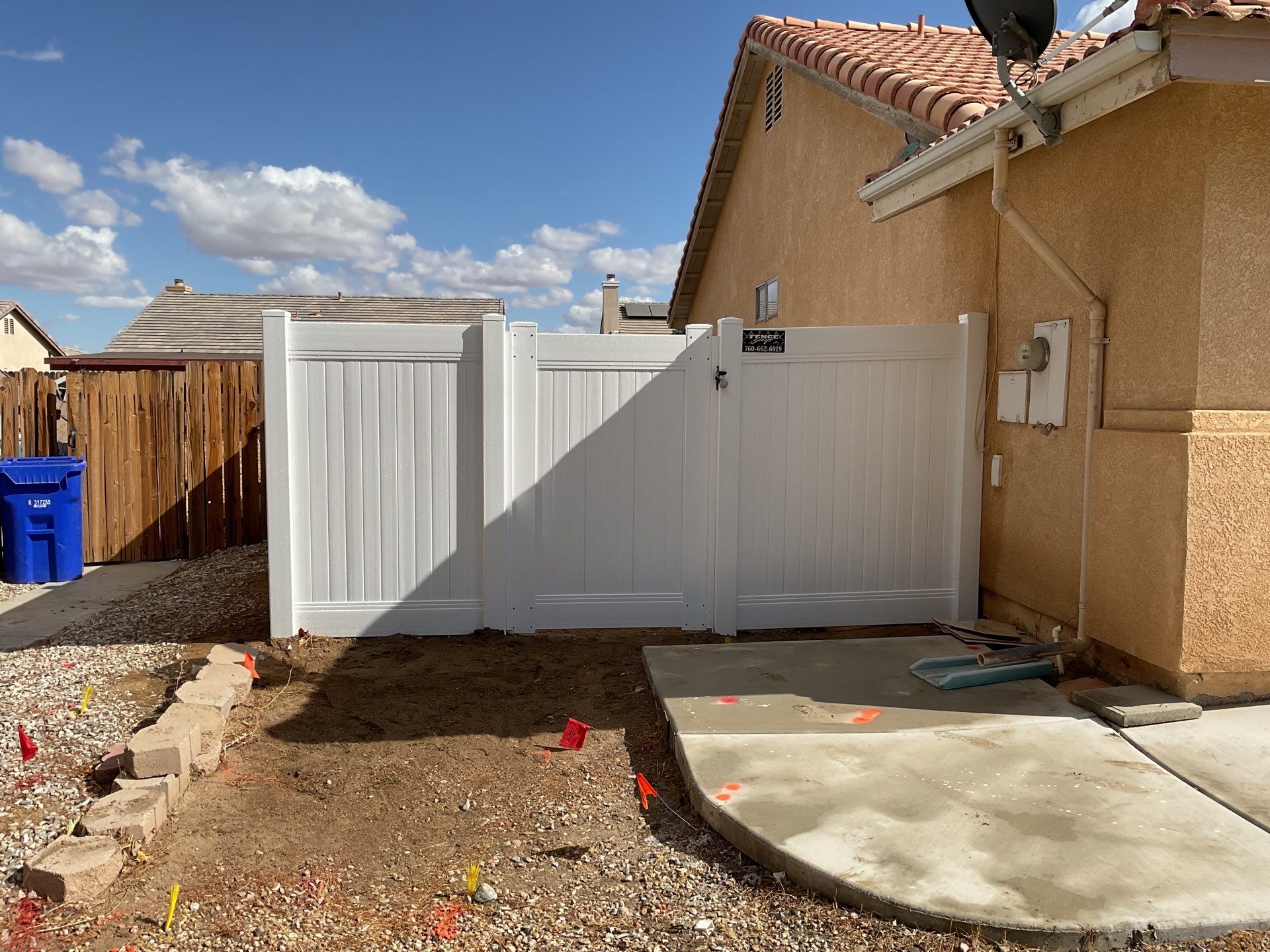 Fence Installation using Vinyl by Fence Guys Inc. 