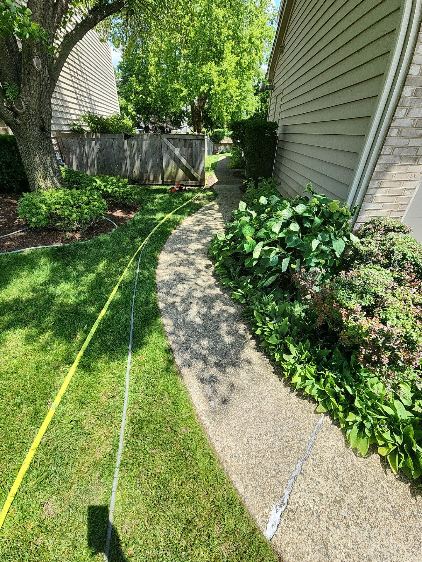 Aggregate concrete cleaning by Northern Power Washing LLC.
