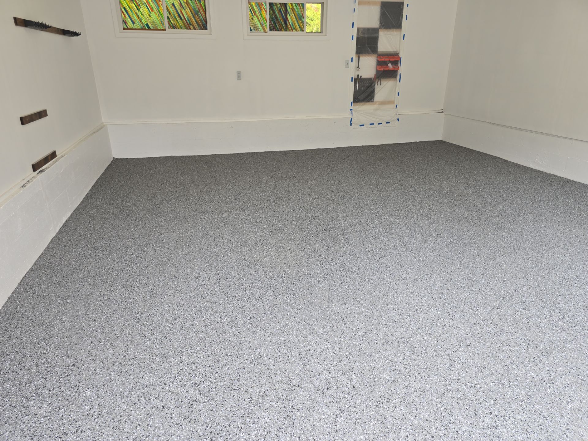 Garage Transformation using Slate Hybrid by Croc Coatings, LLC