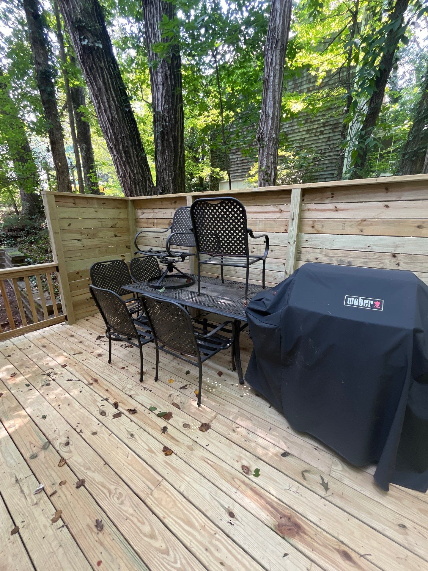 Pressure Treated Pine Deck Build in East Cobb by Nelson Exteriors