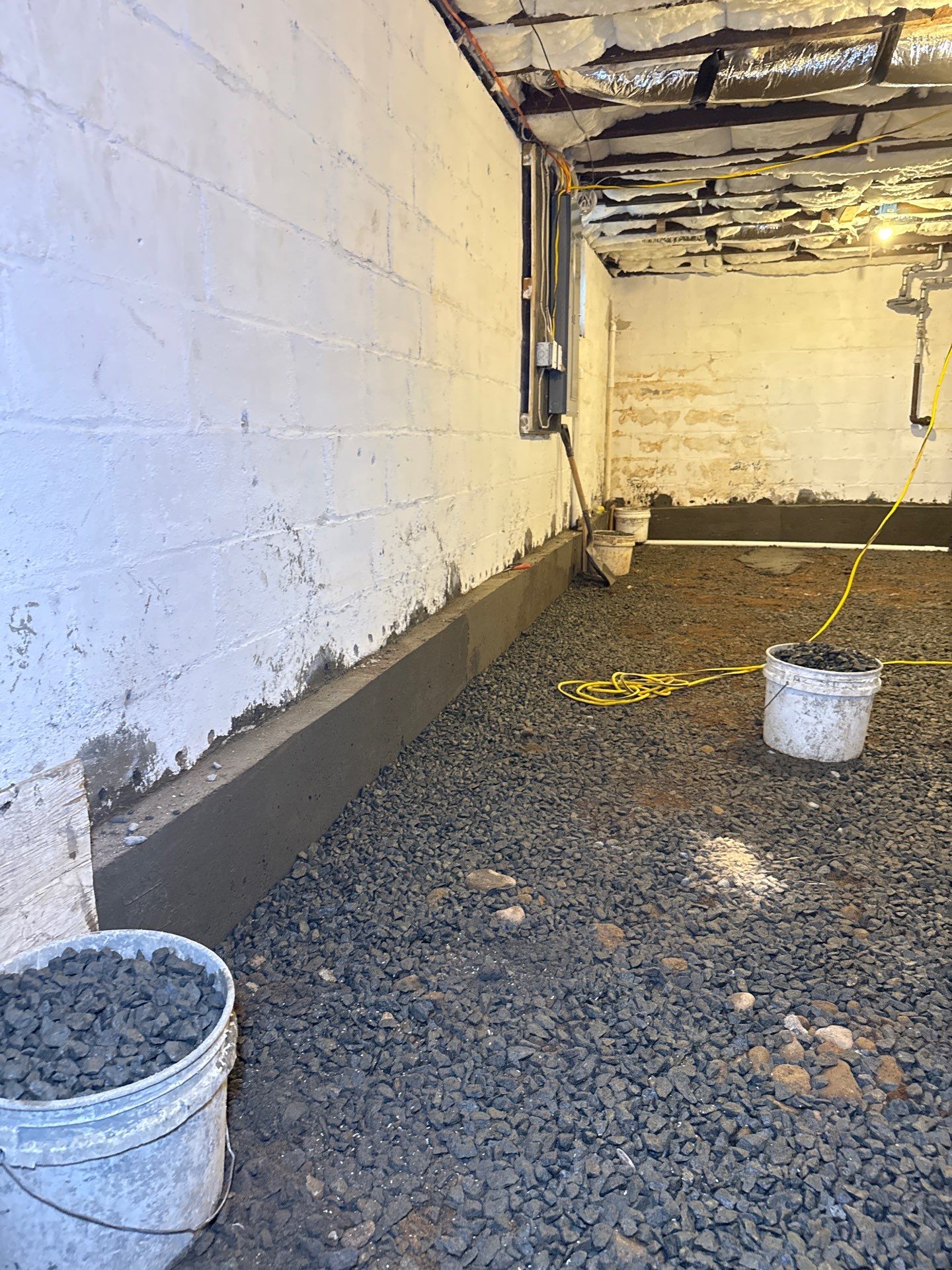 Concrete Floor Replacement and Interior French Drain Project in Morris Plains, New Jersey by Pure Service Pro, LLC 