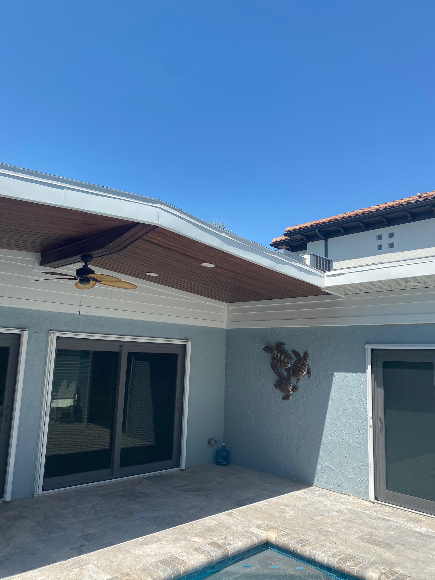 New Metal Soffit and Fascia in Siesta Key FL by Gutter Professors