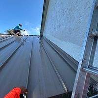 24ga 1.5" Mechanical Seam Buckskin  by Total Roofing System The Metal Roof Experts