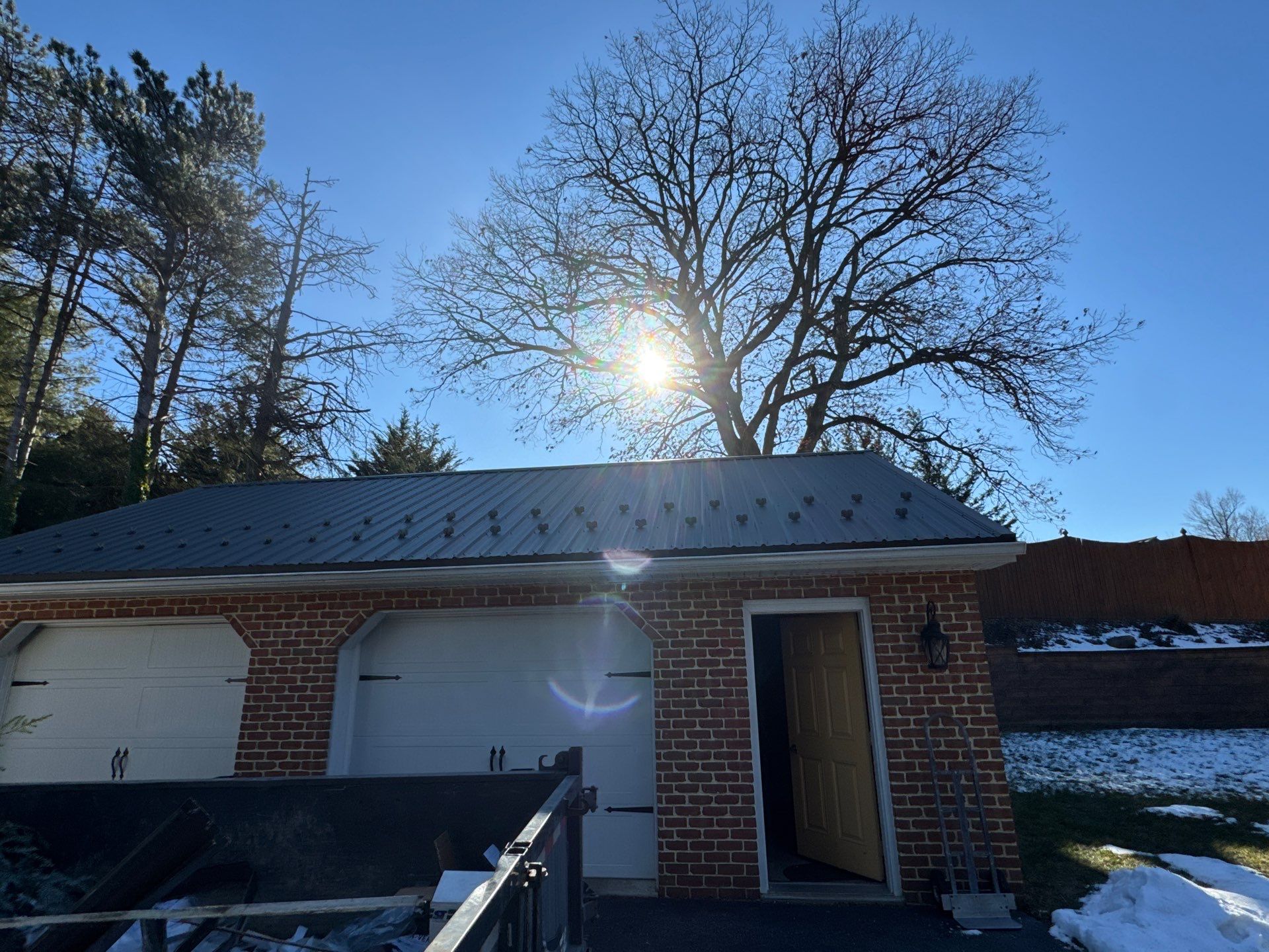 Metal Roof Replacement for Detached Garages in Palmyra by Esh Builders