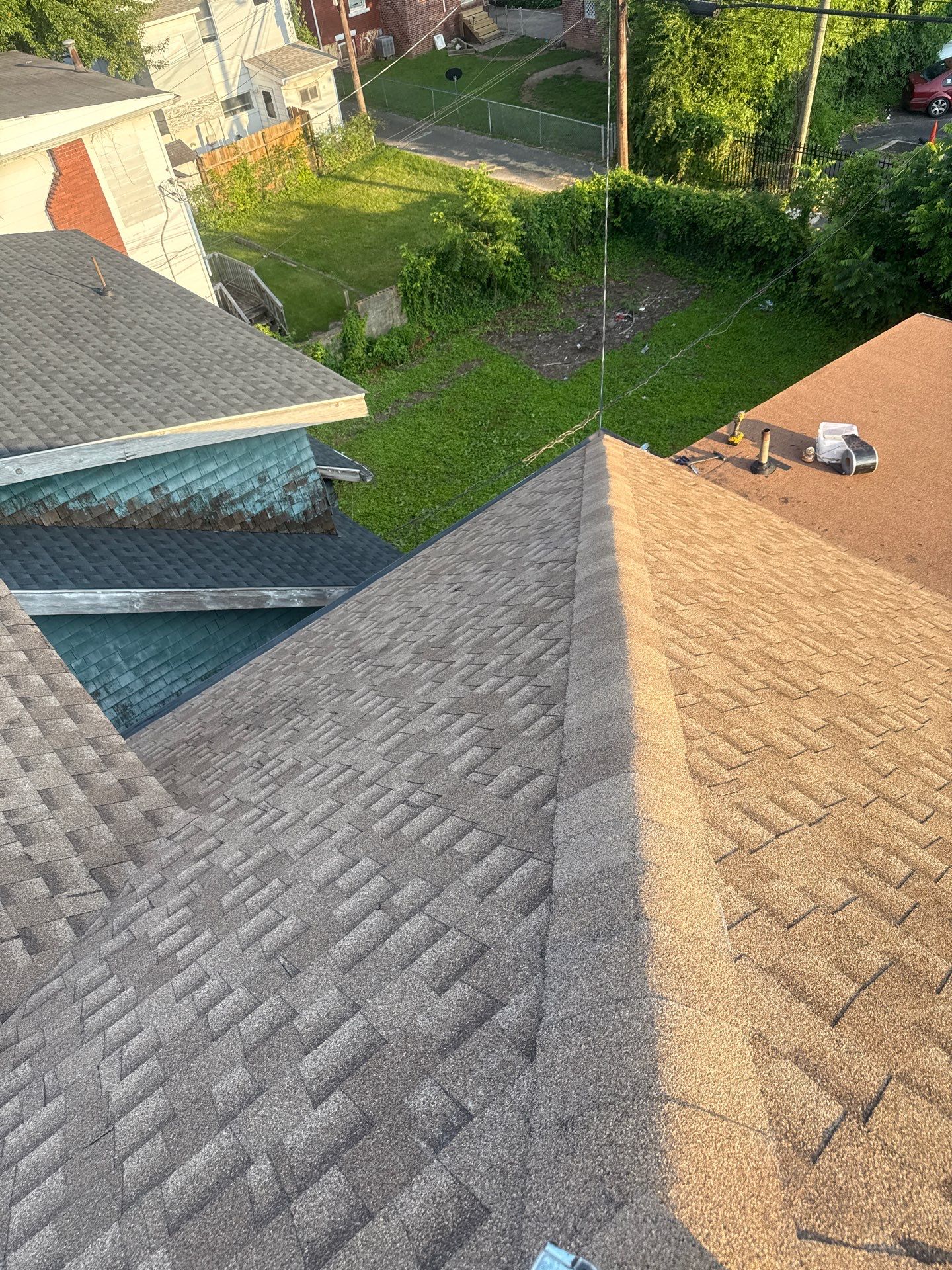 Residential Roofing Installation using GAF Timberline HDZ Shakewood by Rainstoppers Roofing