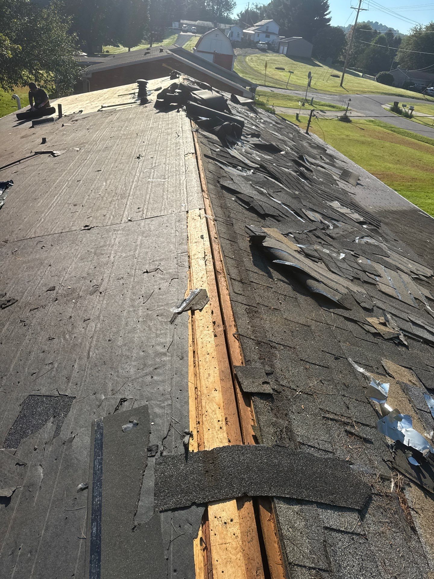 Residential Roofing Installation using GAF Timberline HDZ Charcoal by Rainstoppers Roofing