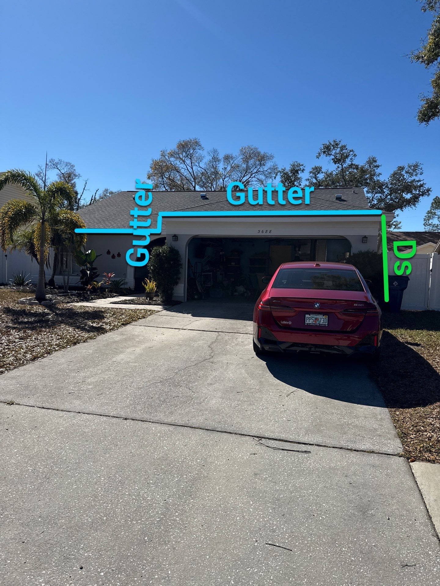White K Style Seamless Gutters using Aluminum Seamless gutters Downspout Extension Palm Harbor FL by Gutter Professors