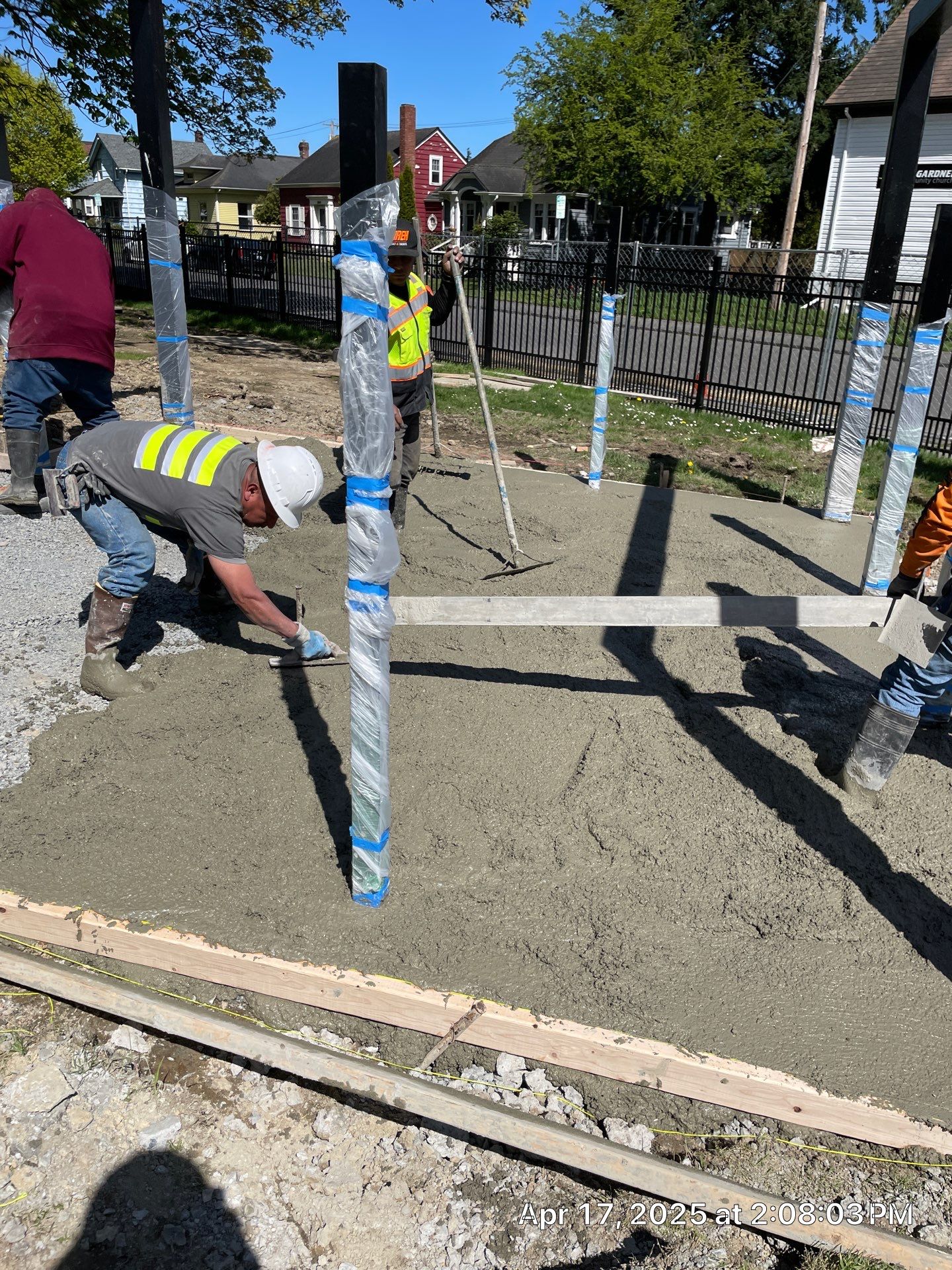Concrete Patch Repair with Bollards | Clark Dog Park - Everett  by Jireh Asphalt & Concrete Inc 
