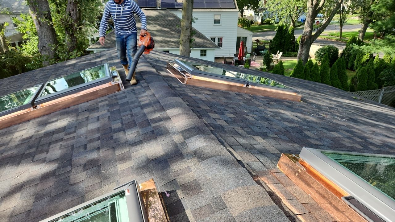 Residential Roofing Installation using Owens Corning TruDefinition Duration Designer - Black Sable by A Plus Exterior