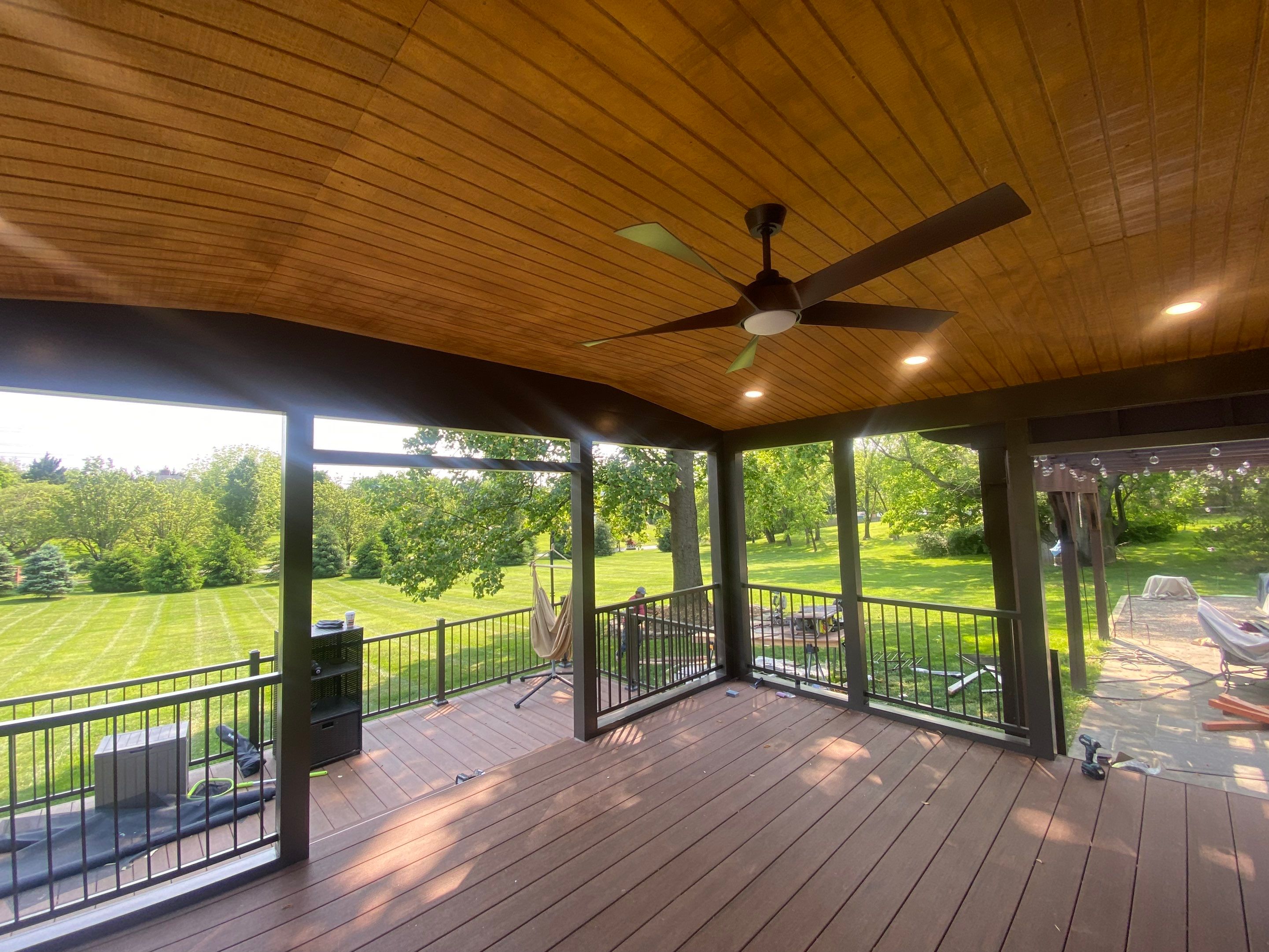Deck/Screen porch Transformation using Timbertech by The Smet Companies, LLC