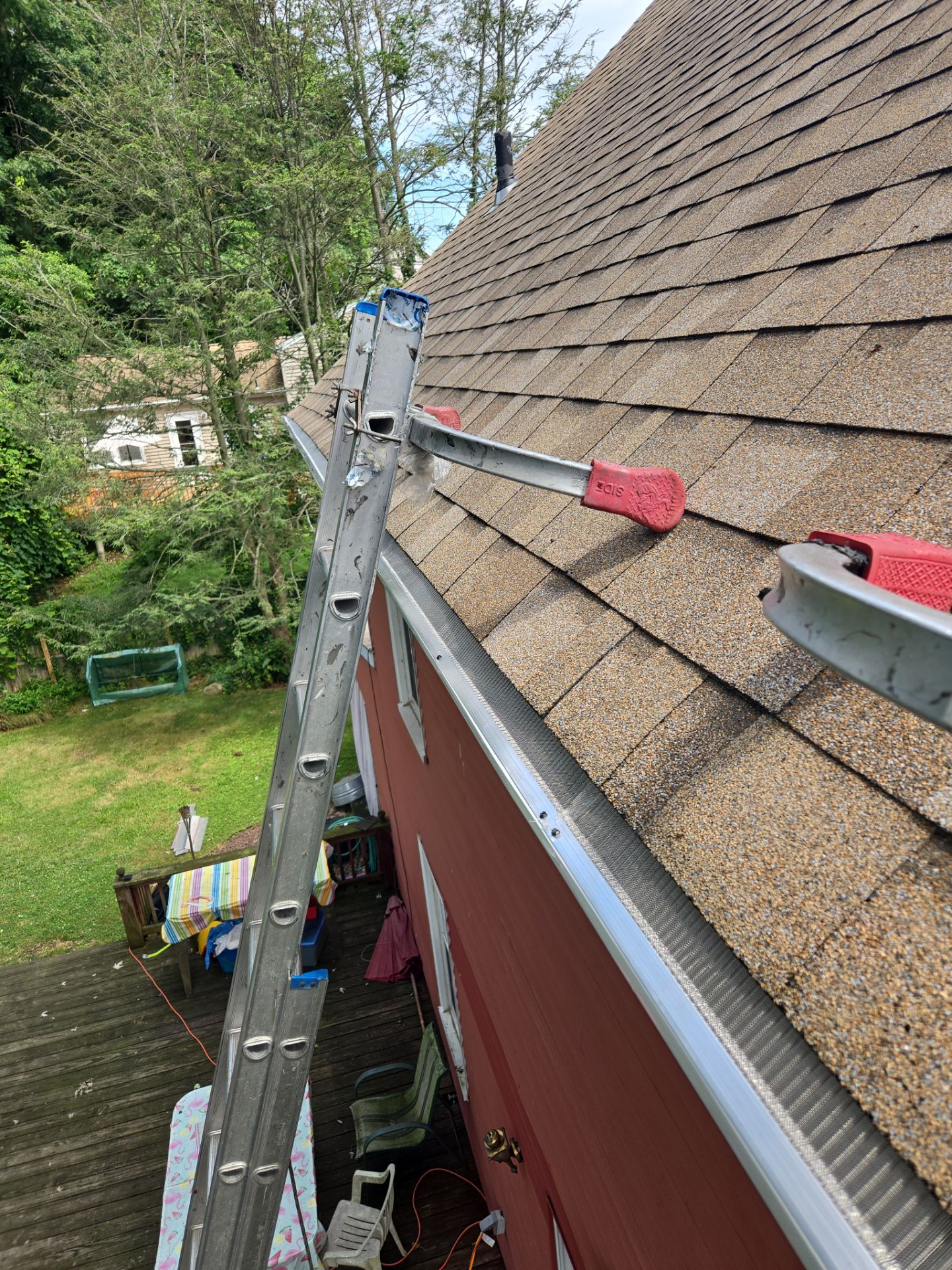 Residential Roofing Installation using Owens Corning Duration Sand Castle by A Plus Exterior