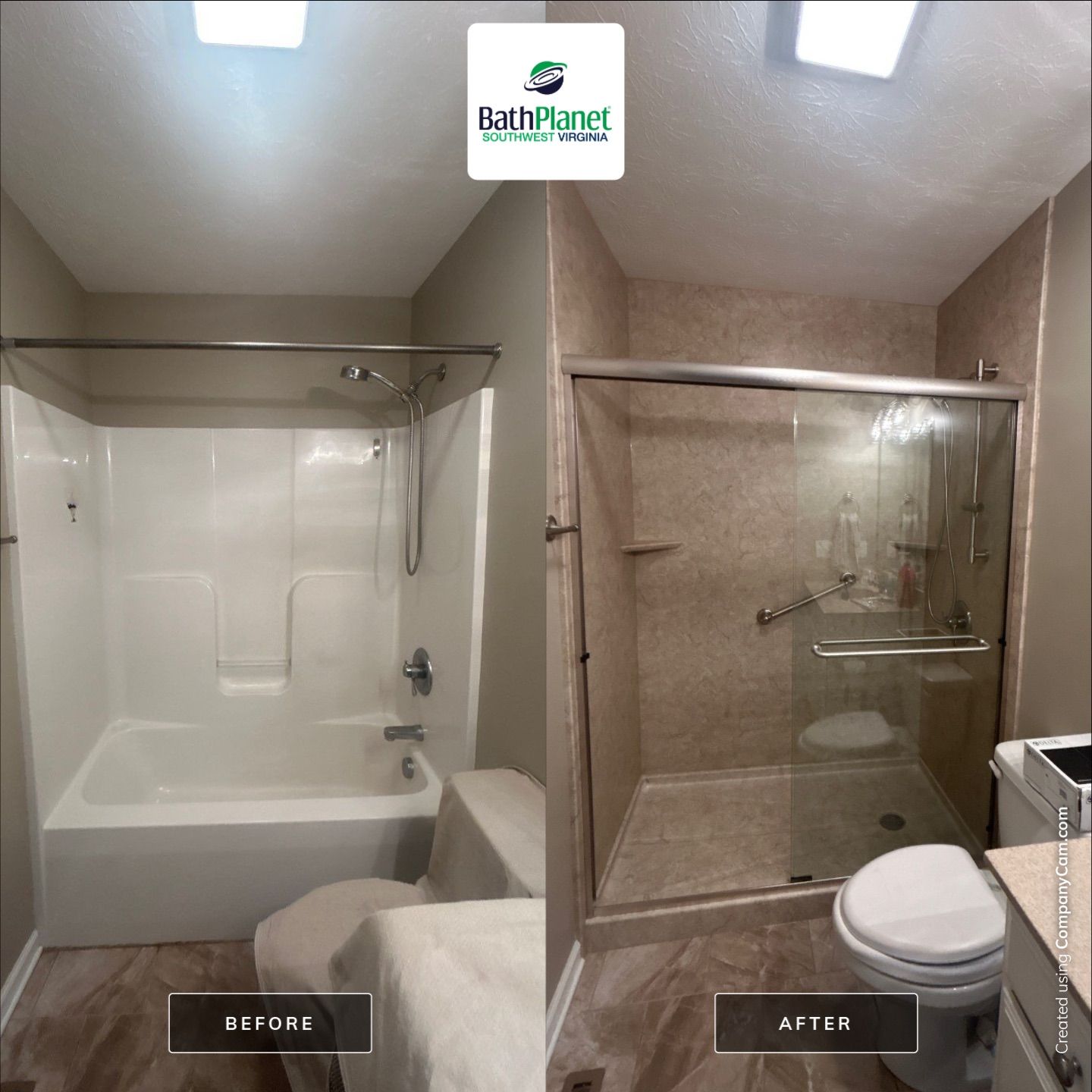 Tub to Shower by BathPlanet SW Virginia