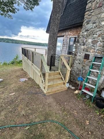Lakeside Deck Reconstruction and Structural Support in China, Maine by Picture Perfect Pro Painting