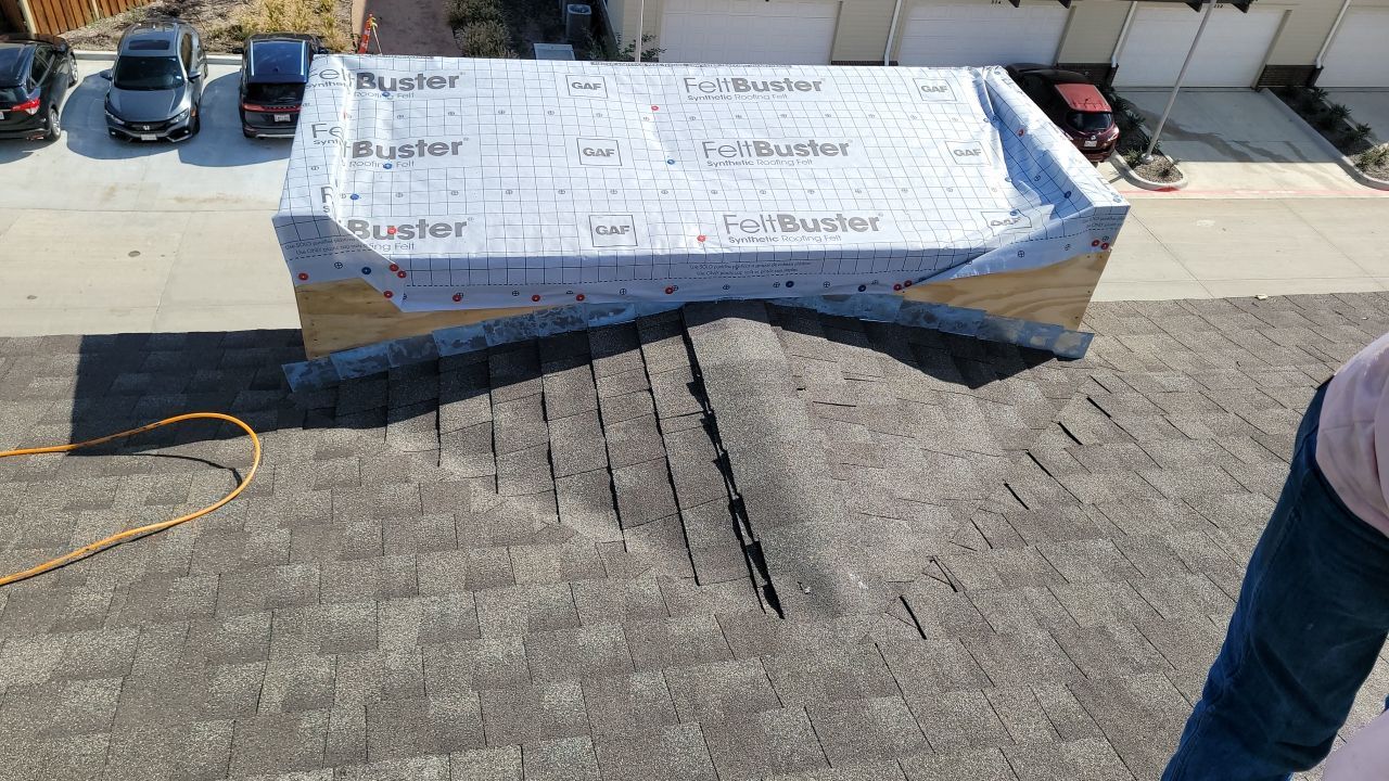 Apartment Roofing Installation using GAF HDZ Shingles, GAF TPO and Pavers in Lewisville, TX by Roof Experts