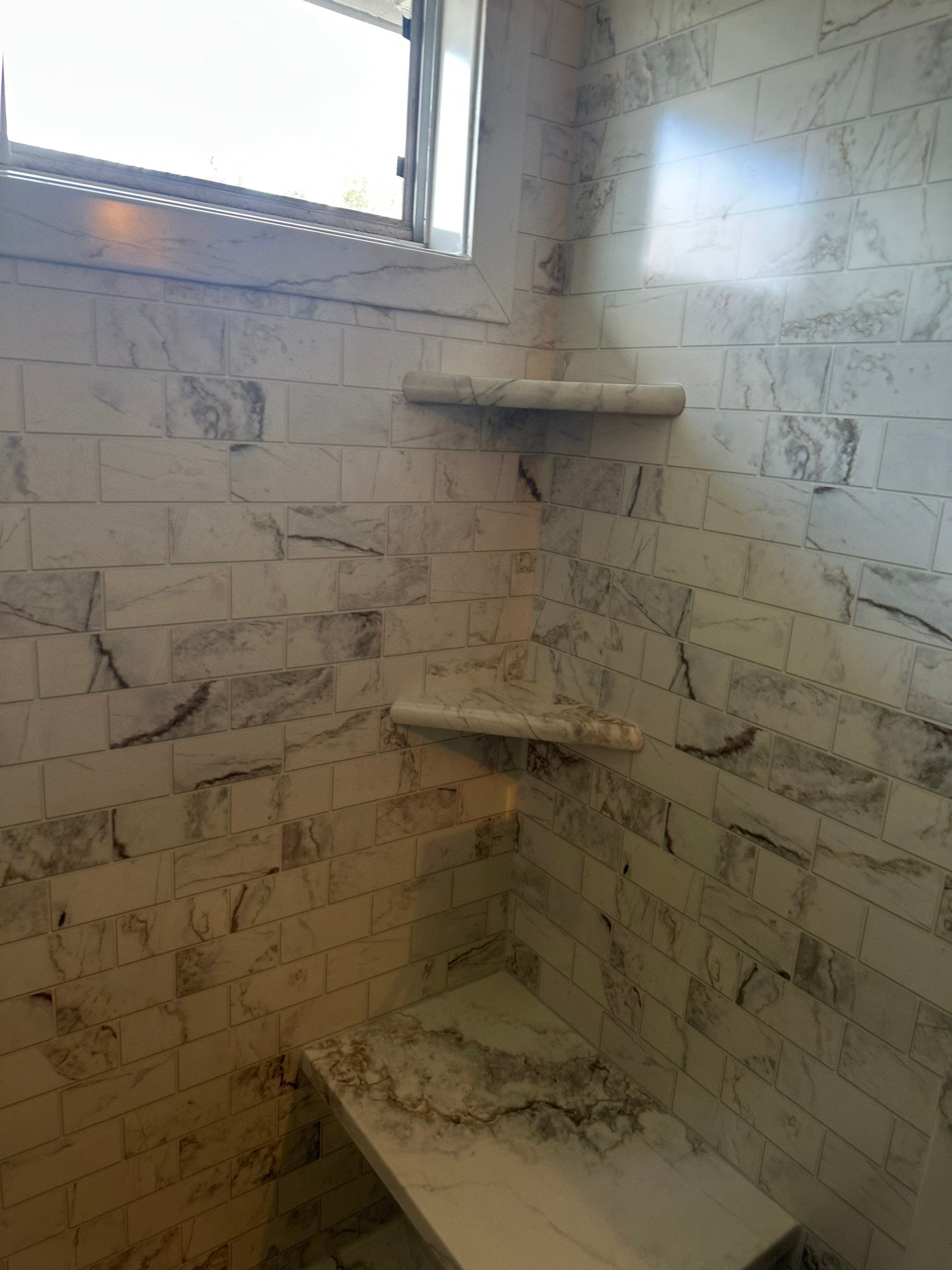 Tub to Walk in Shower and new vanity in Kyle by Lane Lauritsen - The Hill Country, Texas