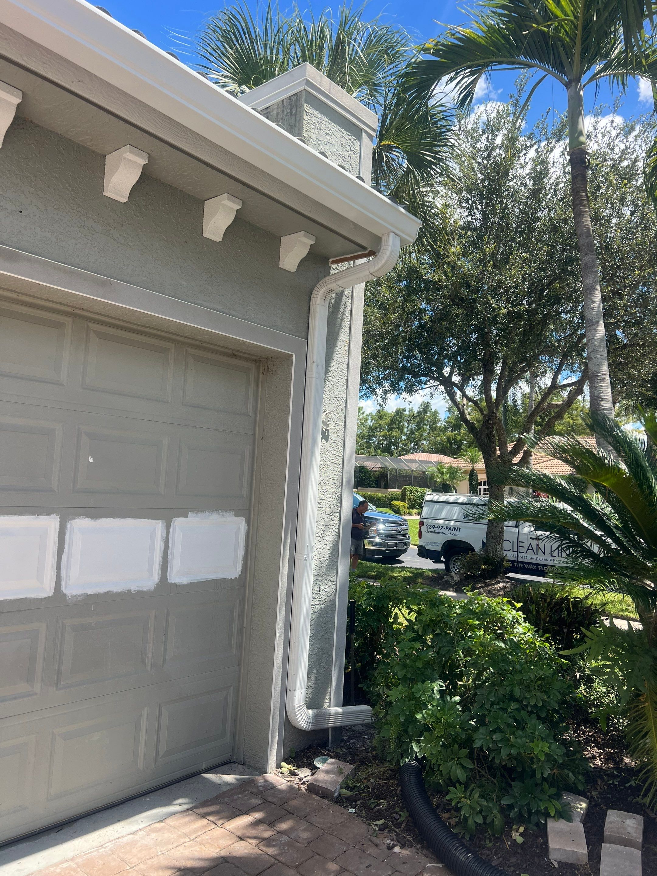 6 Inch Seamless Gutters and Downspout Installation in Naples FL by Gutter Professors