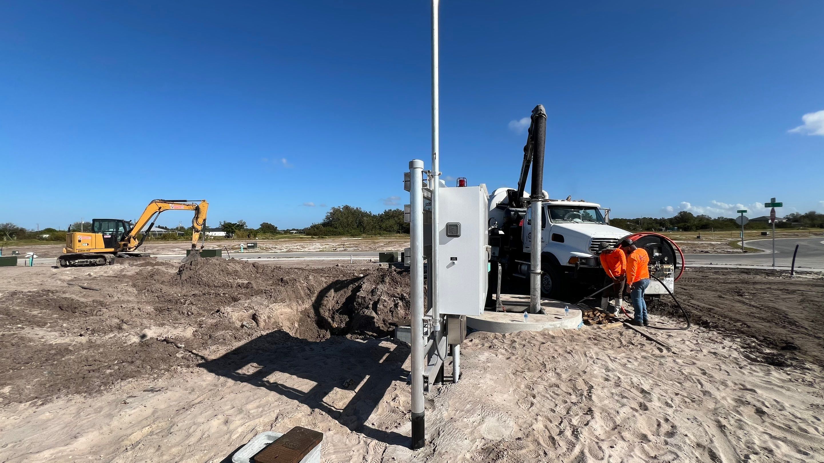 Lehigh Acres New Construction Community Sewer System Cleaning Part 2 by APS Power & Water