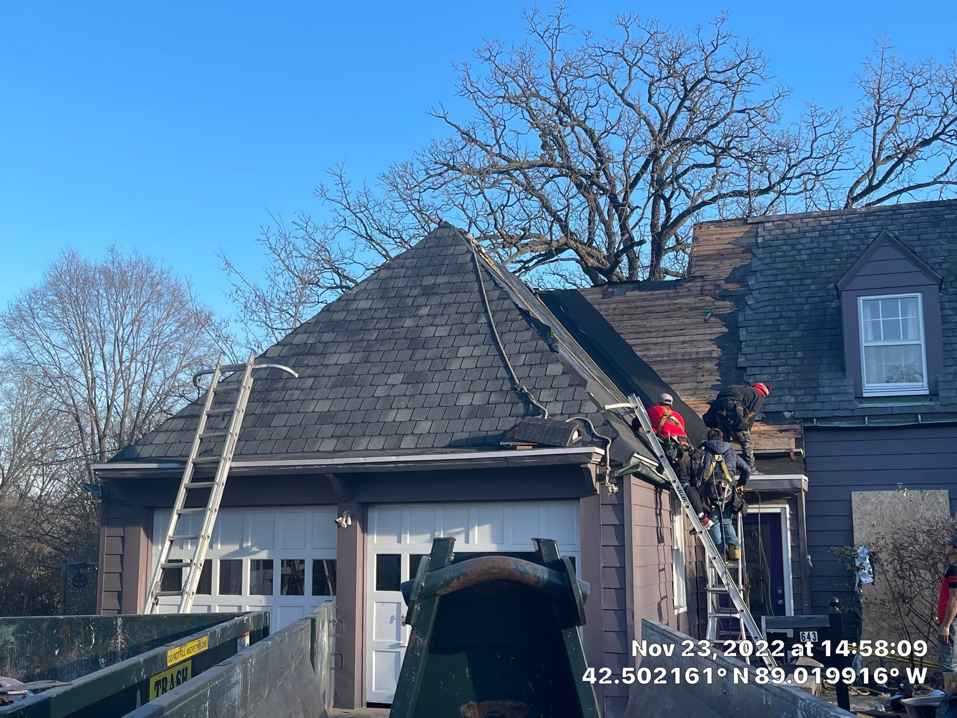 Slate Roof Removal using Atlas Storm Master Slate by Total Exteriors