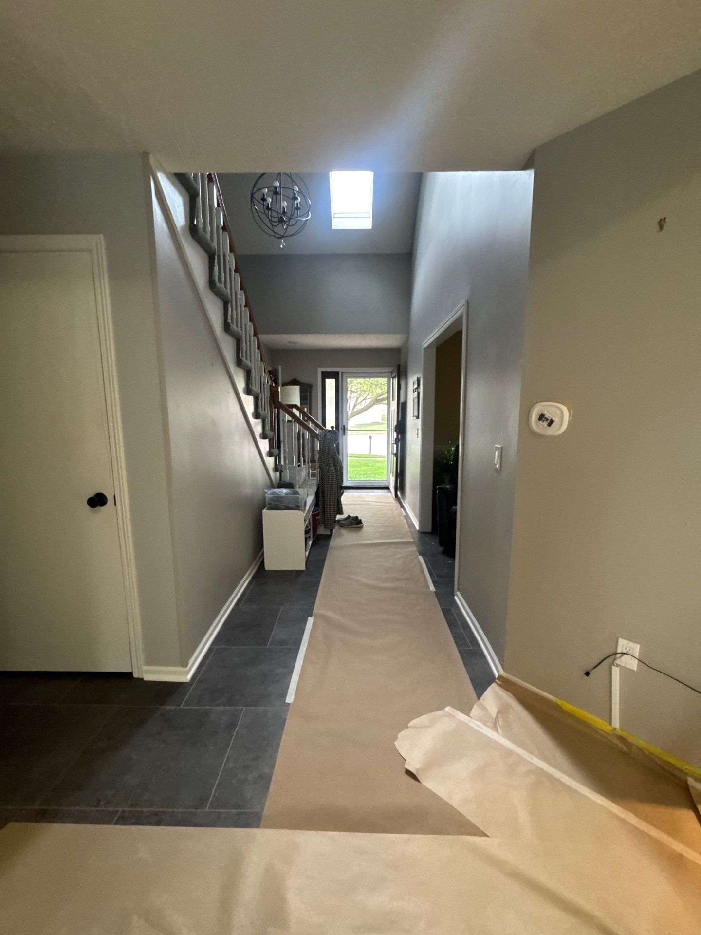 Residential Interior Repaint Walls After Drywall Work Done by Midwest Paint LLC